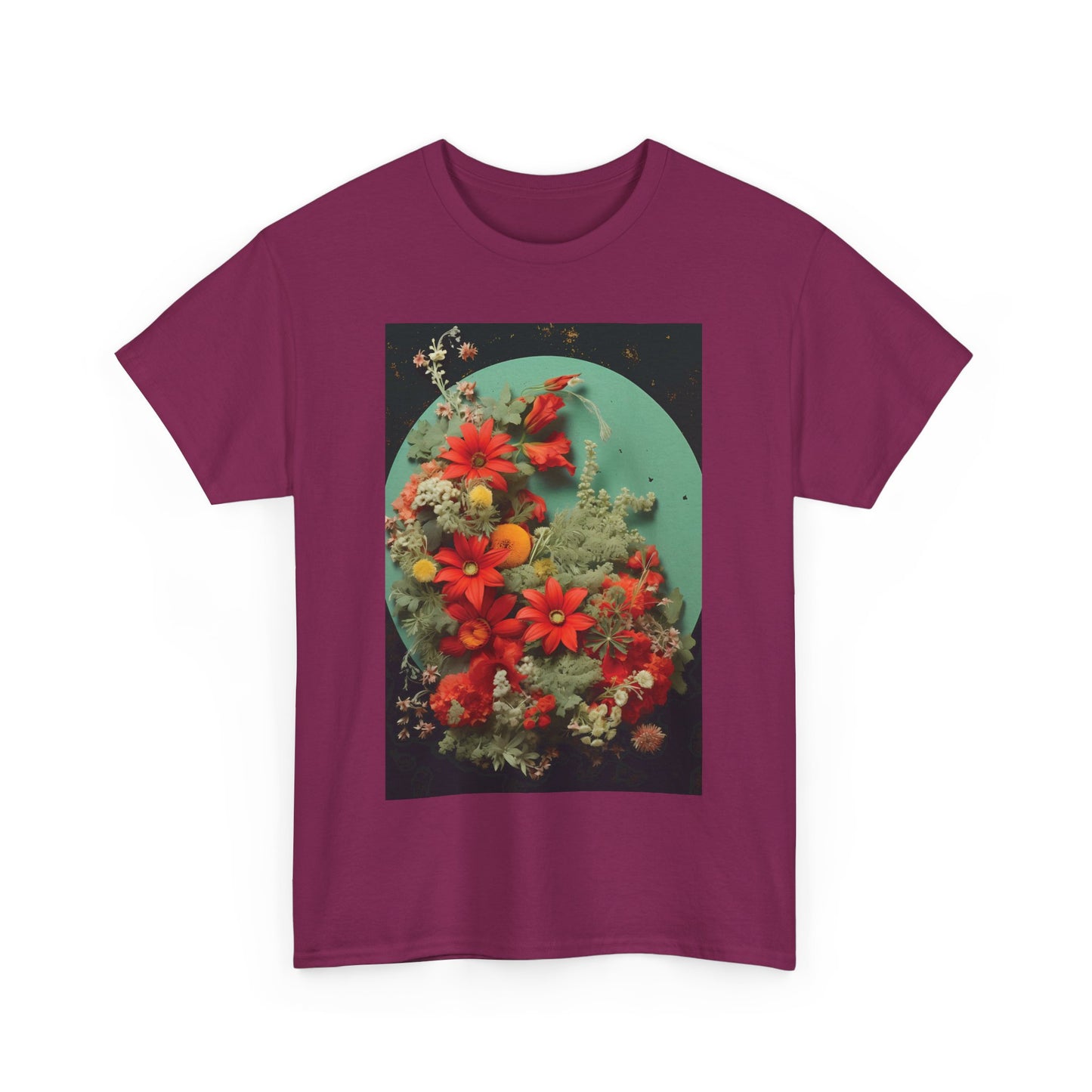 Flower Garden Unisex Heavy Cotton Tee