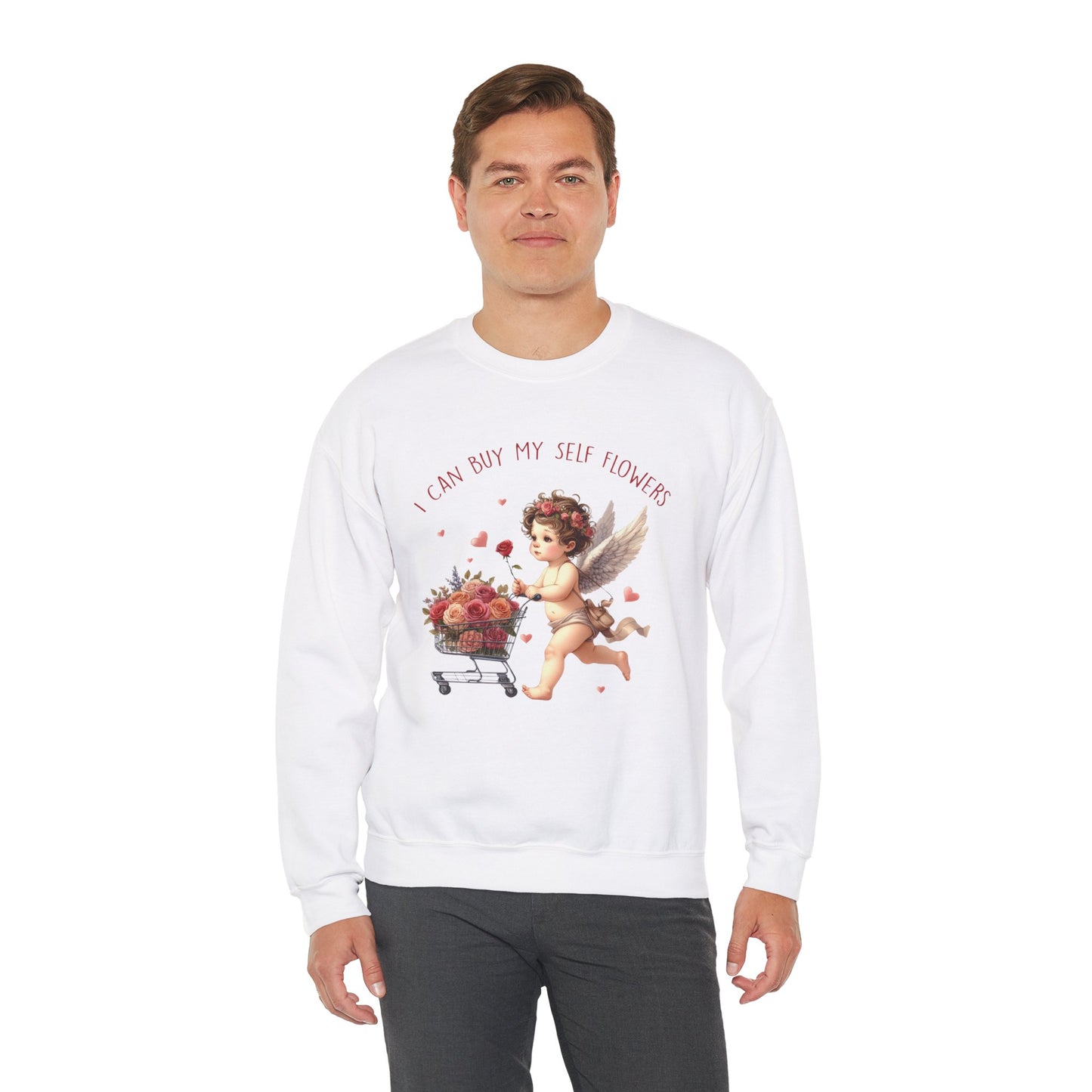 I Can Buy Myself Flowers Unisex Heavy Blend™ Crewneck Sweatshirt