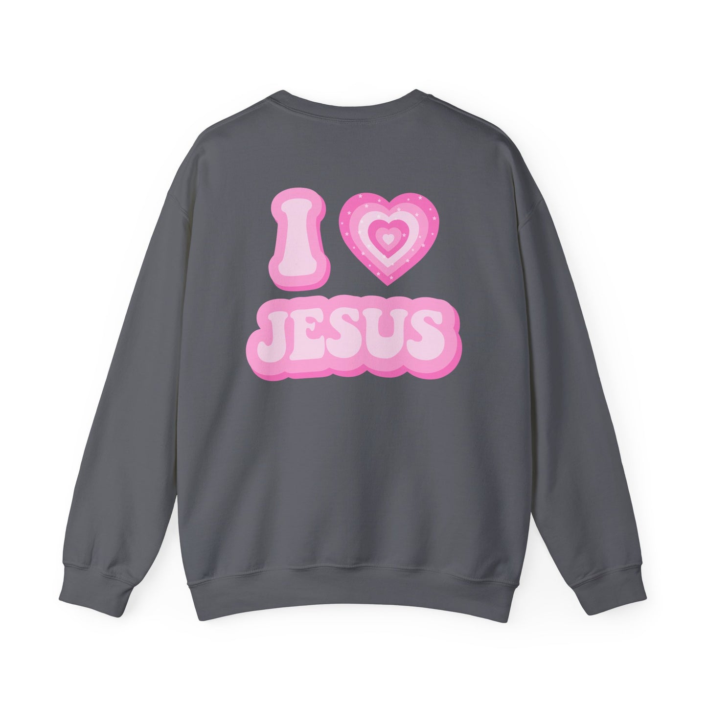 I 💗 Jesus Unisex Heavy Blend™ Crewneck Sweatshirt