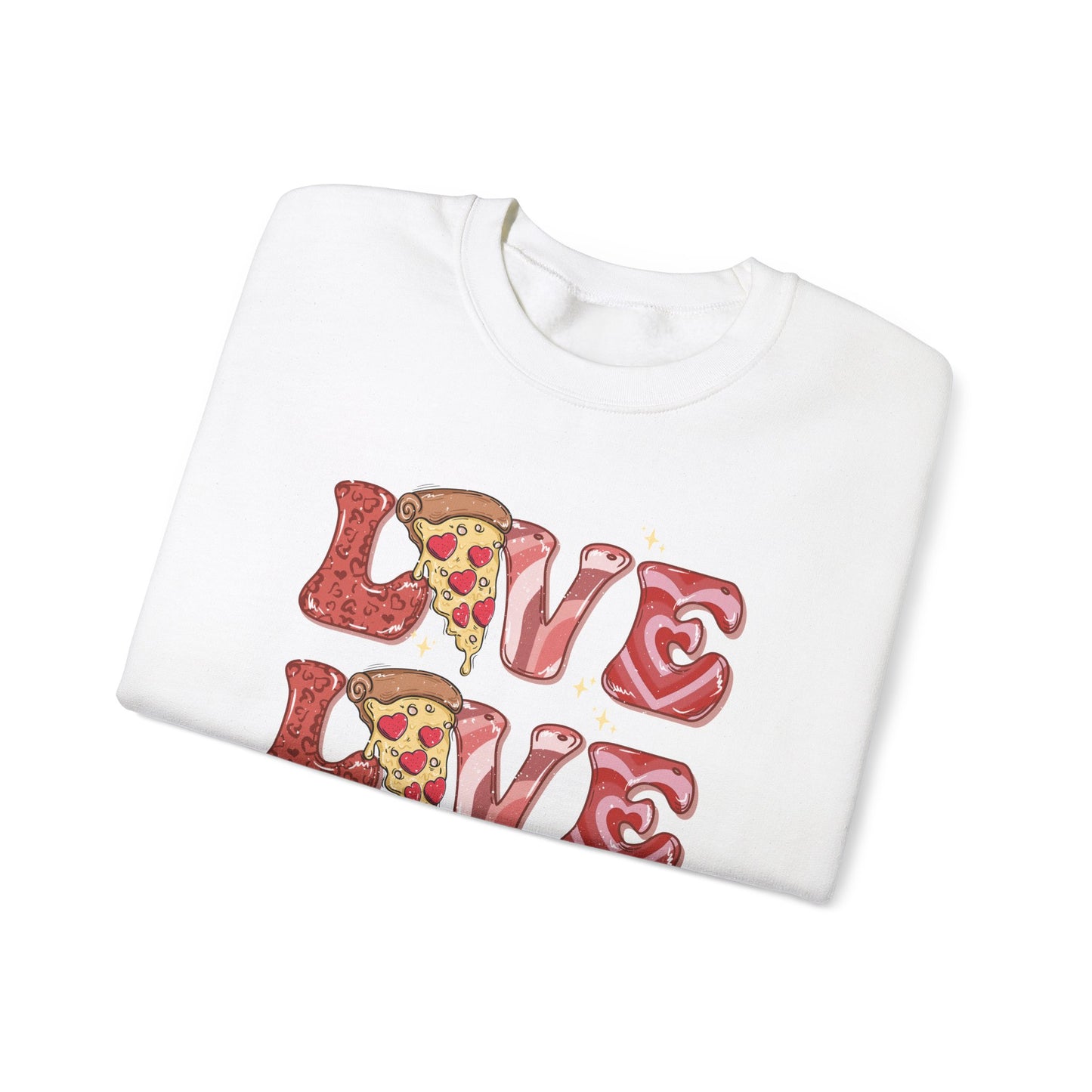 PIZZA Love Unisex Heavy Blend™ Crewneck Sweatshirt