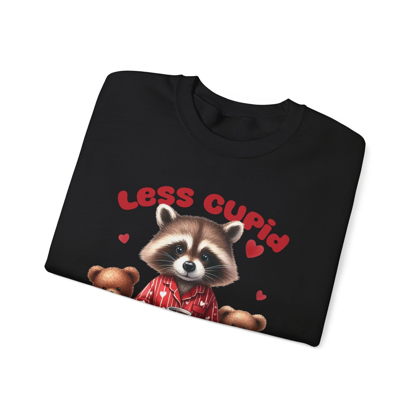 Less Cupid More Stupid Unisex Heavy Blend™ Crewneck Sweatshirt