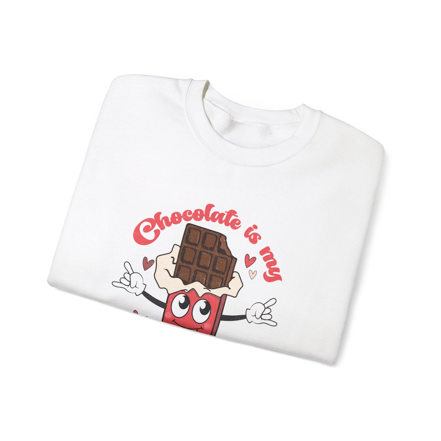 Chocolate is My Valentine Unisex Heavy Blend™ Crewneck Sweatshirt