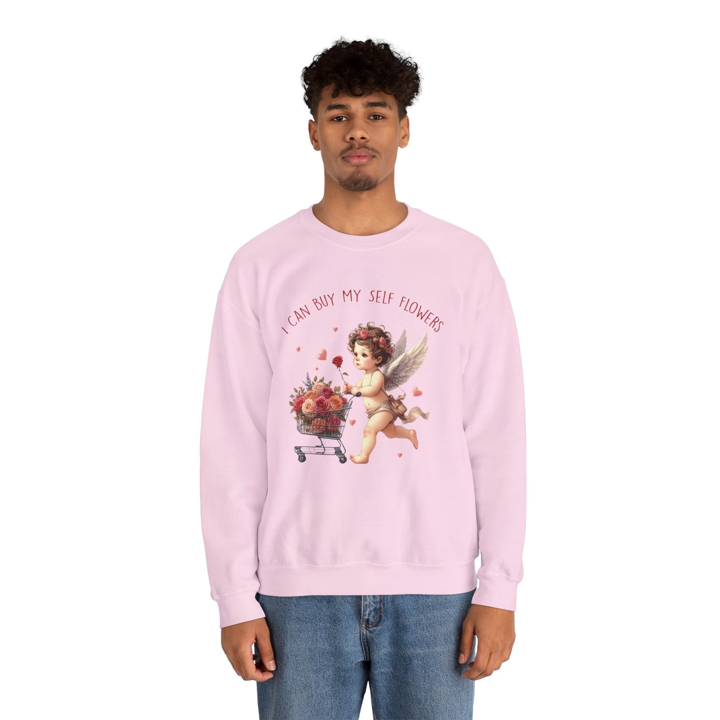 I Can Buy Myself Flowers Unisex Heavy Blend™ Crewneck Sweatshirt
