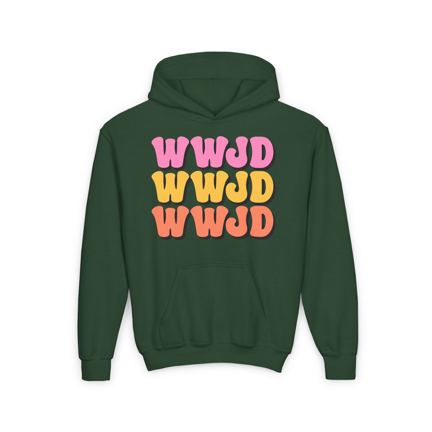 WWJD Youth Heavy Blend Hooded Sweatshirt
