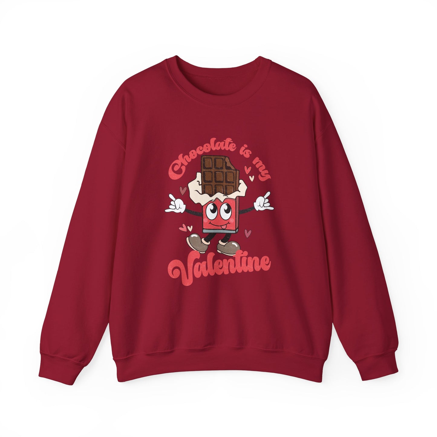 Chocolate is My Valentine Unisex Heavy Blend™ Crewneck Sweatshirt