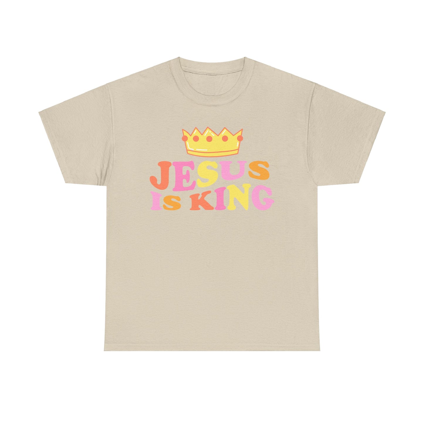Jesus Is King Unisex Heavy Cotton Tee