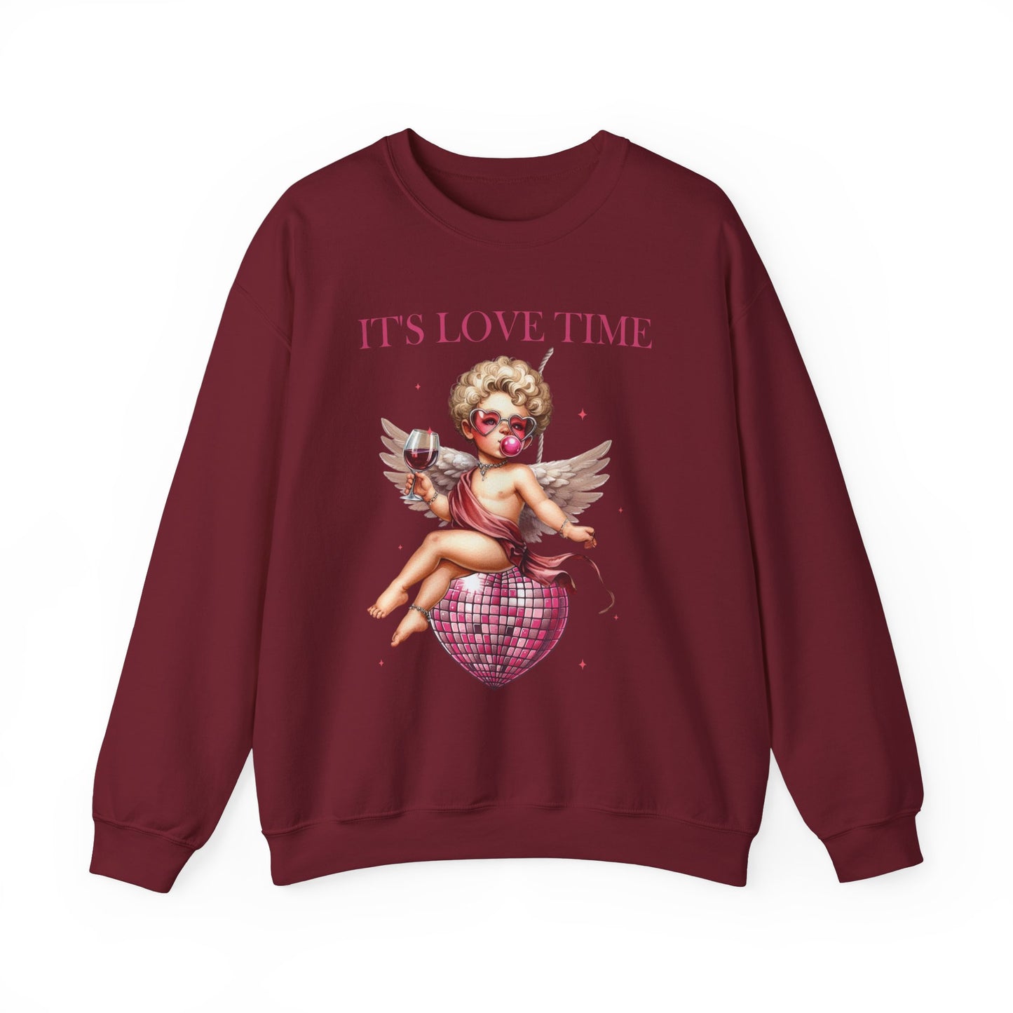 It’s Love Time Unisex Heavy Blend™ Crewneck Sweatshirt