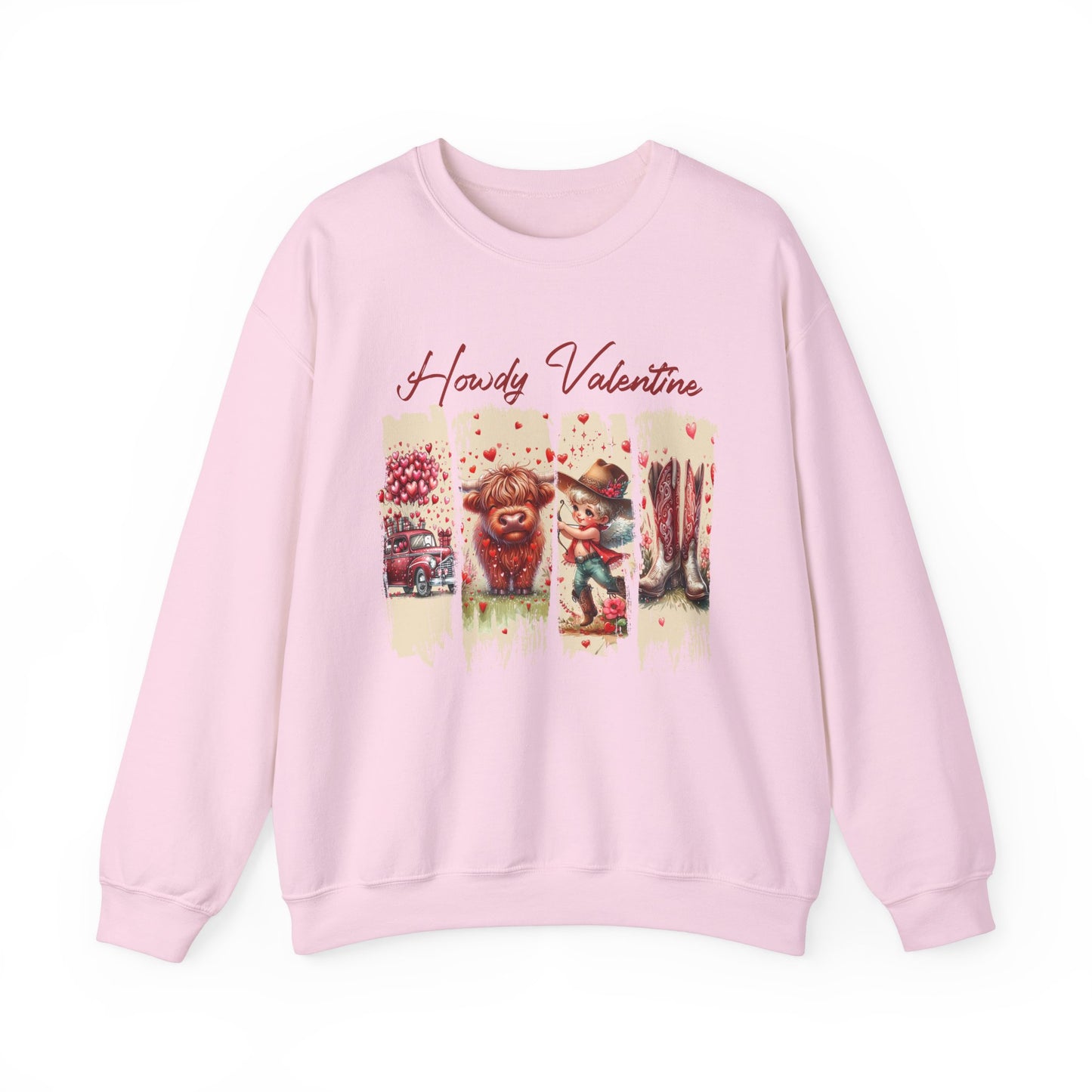 HOWDY Valentine Unisex Heavy Blend™ Crewneck Sweatshirt