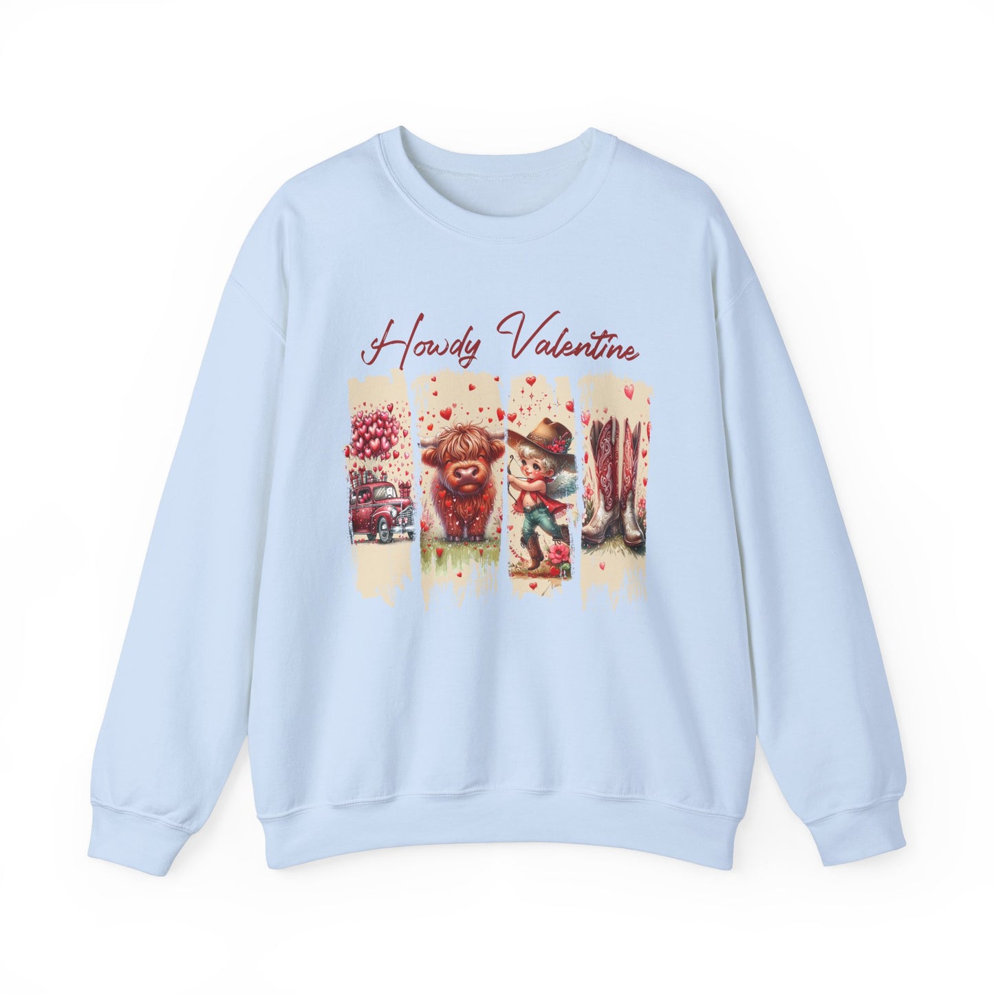 HOWDY Valentine Unisex Heavy Blend™ Crewneck Sweatshirt