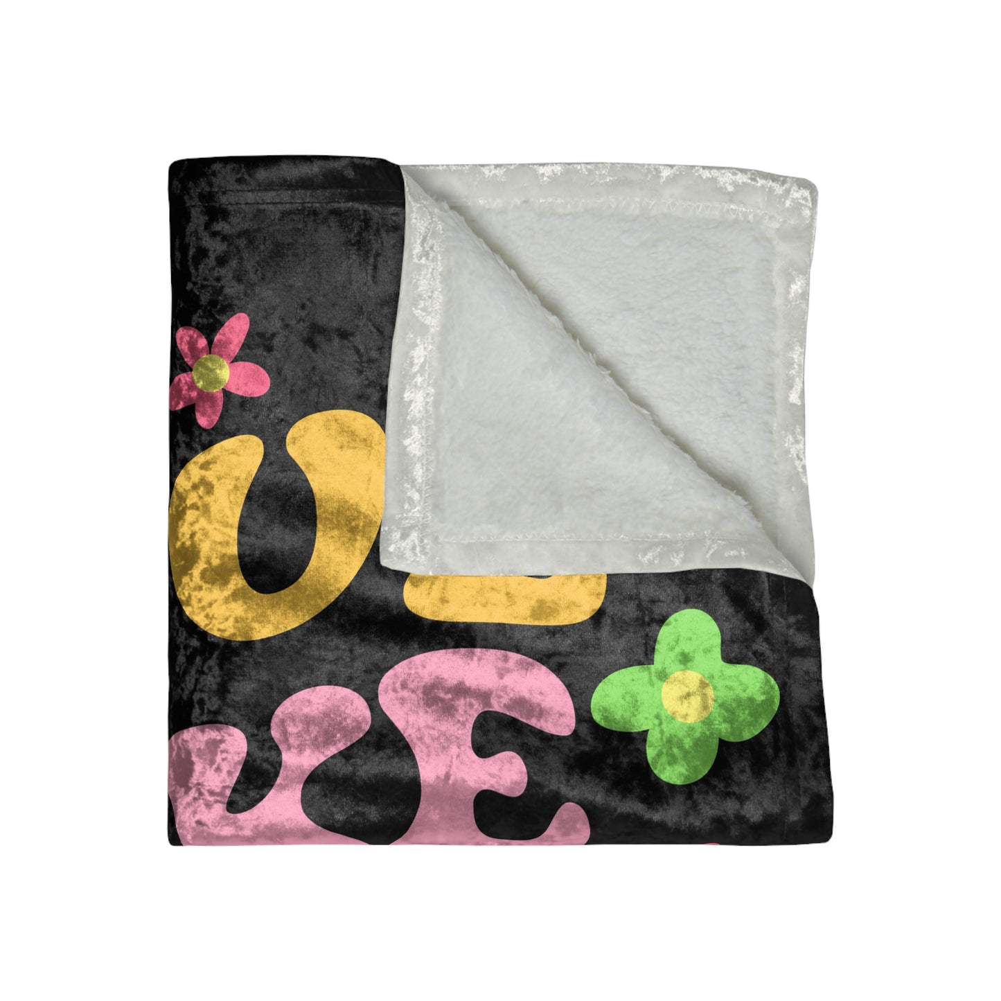 Love Like Jesus Crushed Velvet Blanket