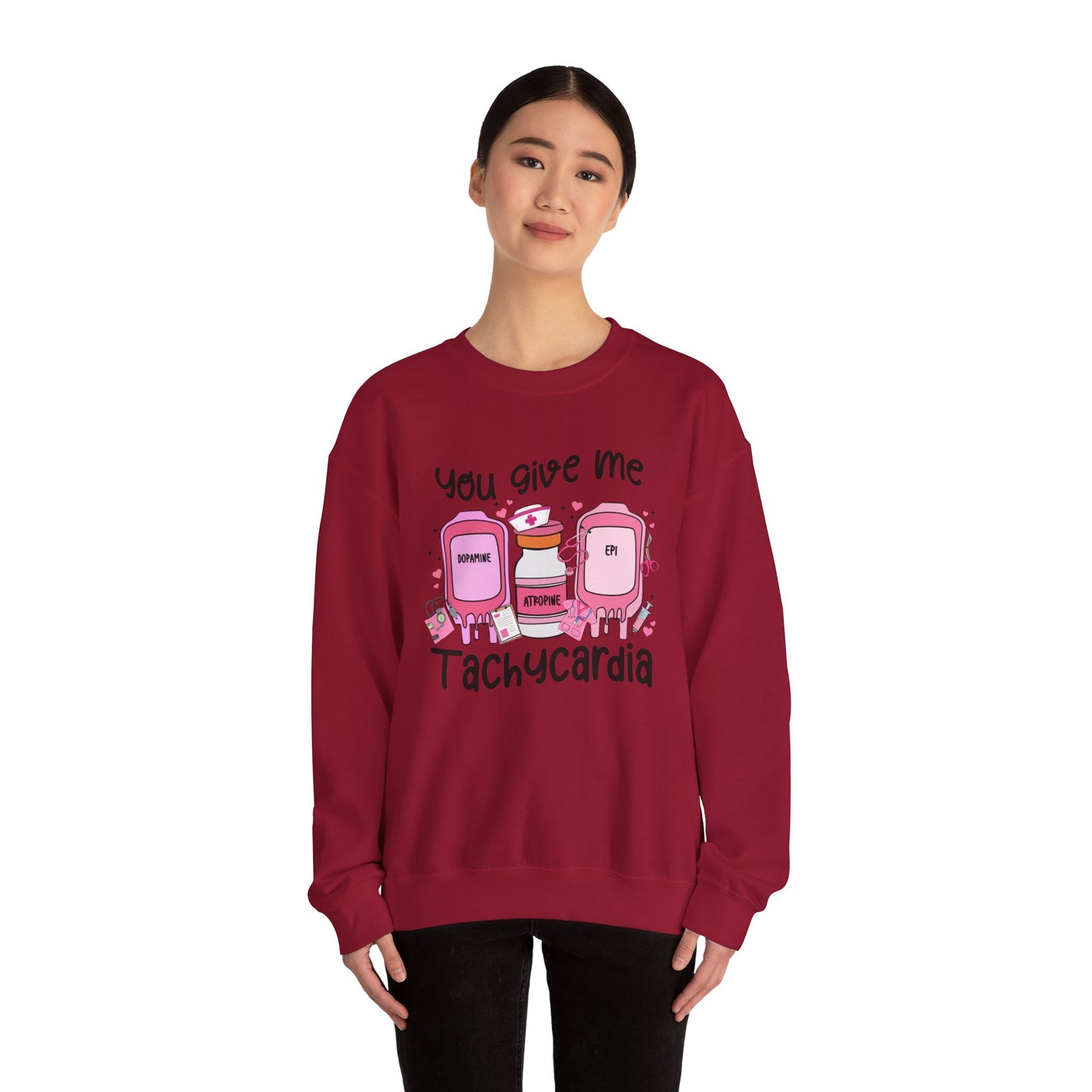 You Give Me Tachycardia Unisex Heavy Blend™ Crewneck Sweatshirt