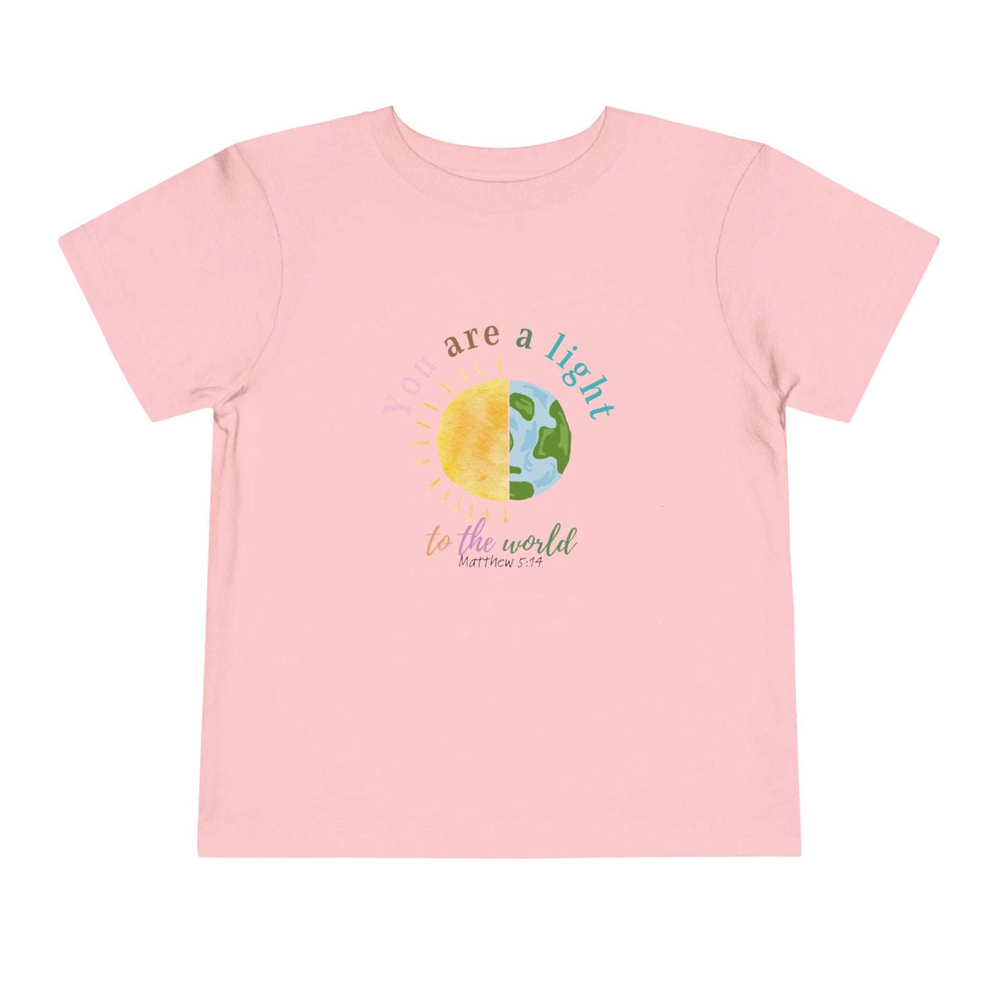 You Are A Light To The World Toddler Short Sleeve Tee