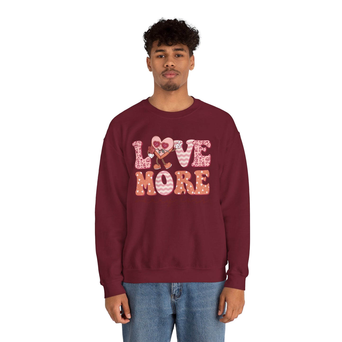Love More Unisex Heavy Blend™ Crewneck Sweatshirt