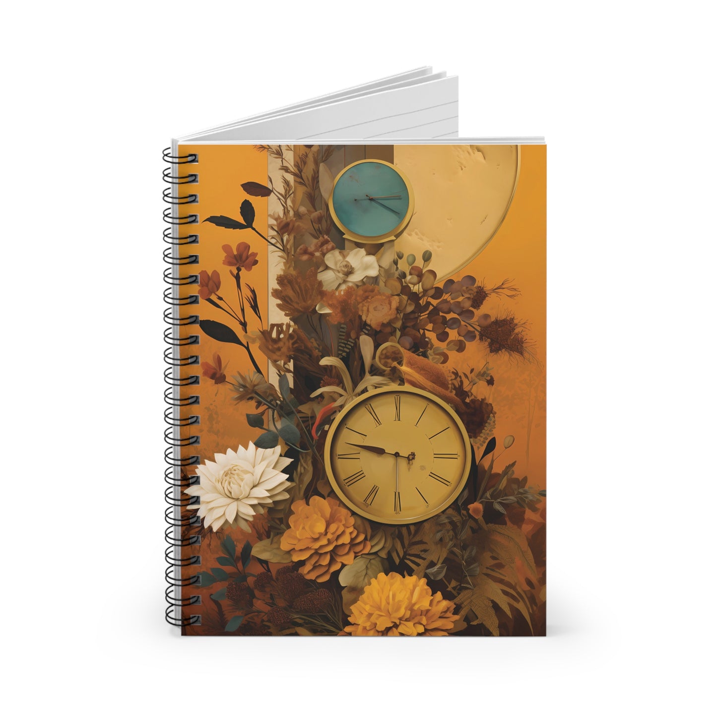 People, Time & Style: A Retro Journey Spiral Notebook - Ruled Line