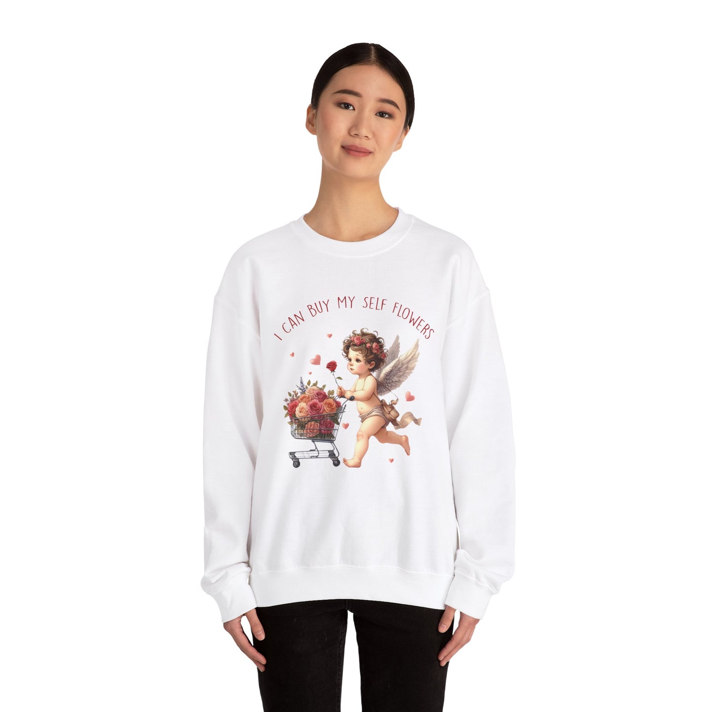I Can Buy Myself Flowers Unisex Heavy Blend™ Crewneck Sweatshirt