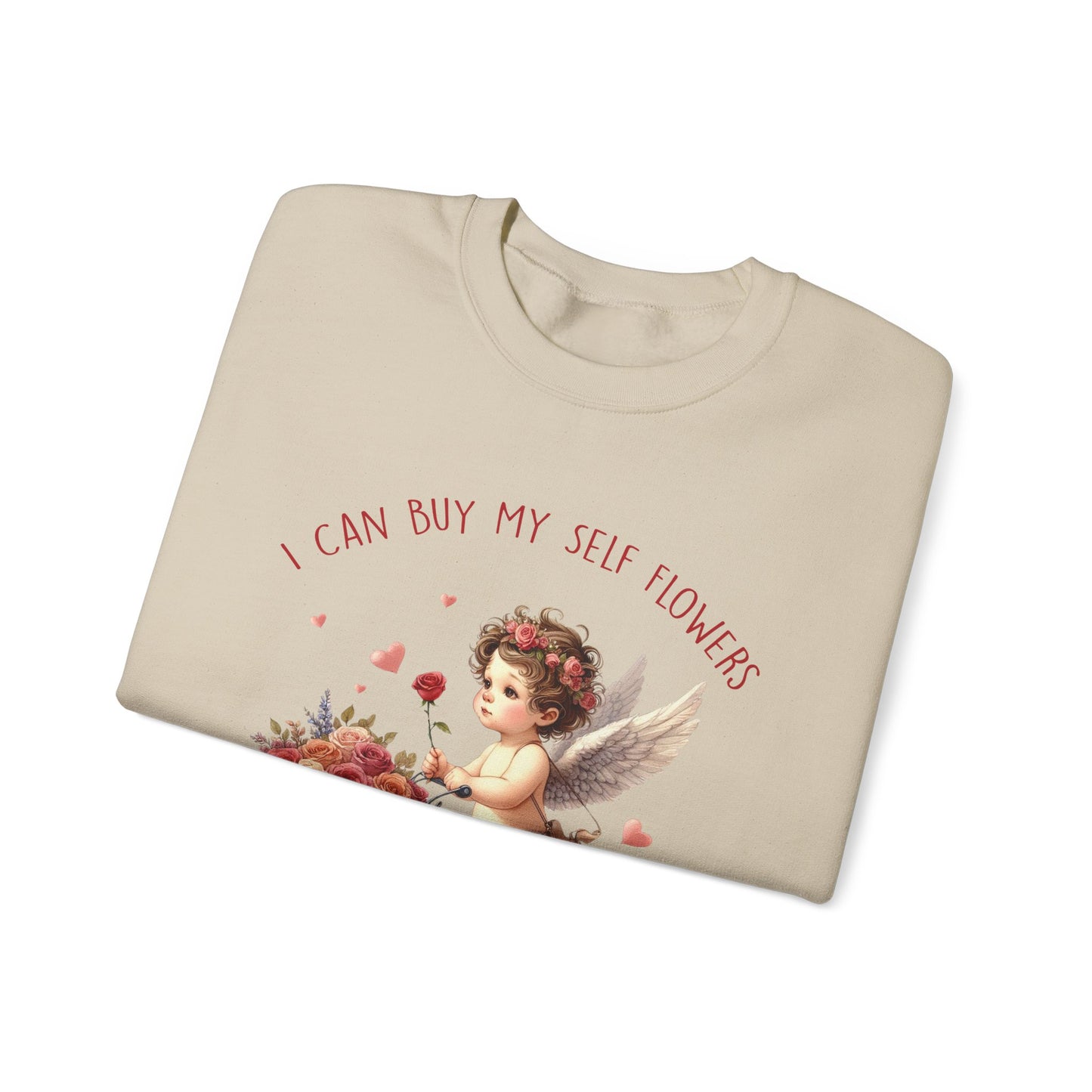 I Can Buy Myself Flowers Unisex Heavy Blend™ Crewneck Sweatshirt