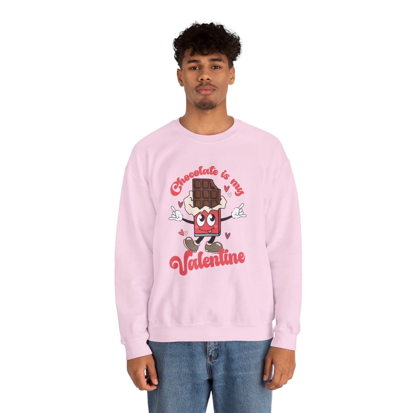 Chocolate is My Valentine Unisex Heavy Blend™ Crewneck Sweatshirt
