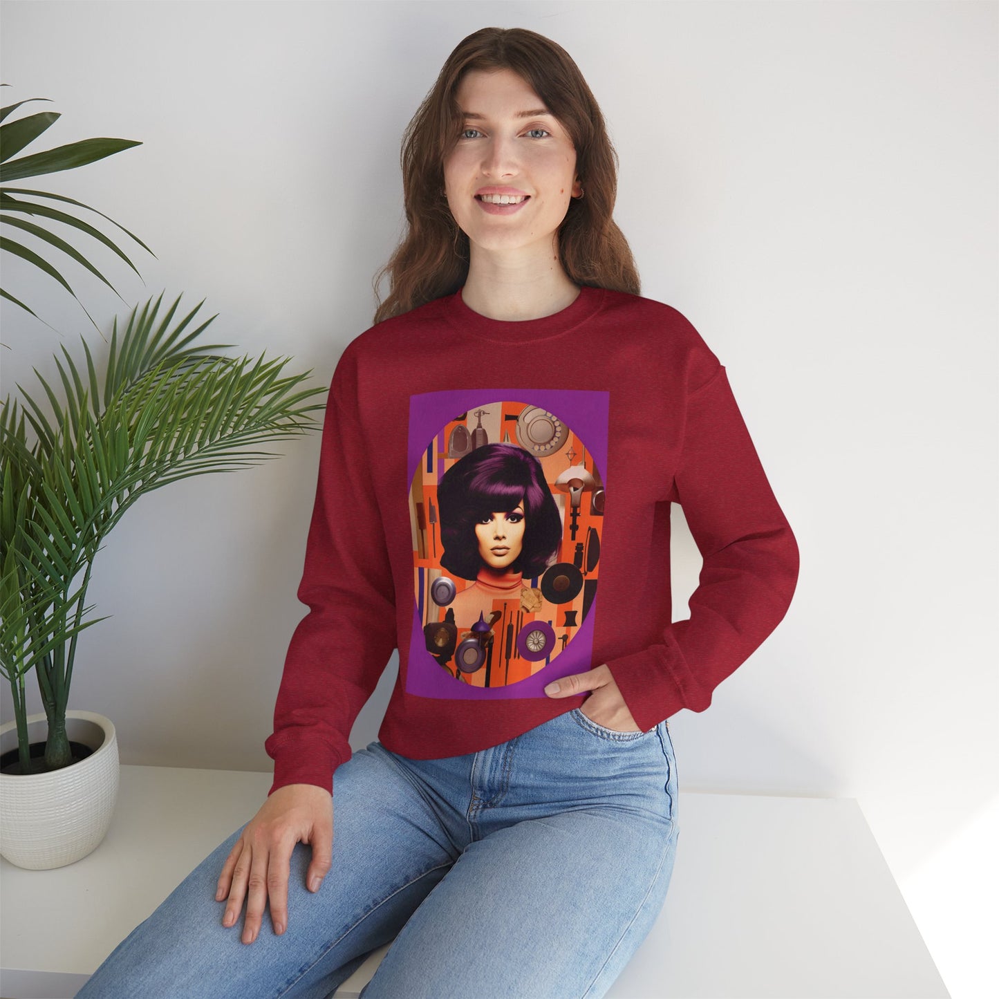 Purple Hue Unisex Heavy Blend™ Crewneck Sweatshirt