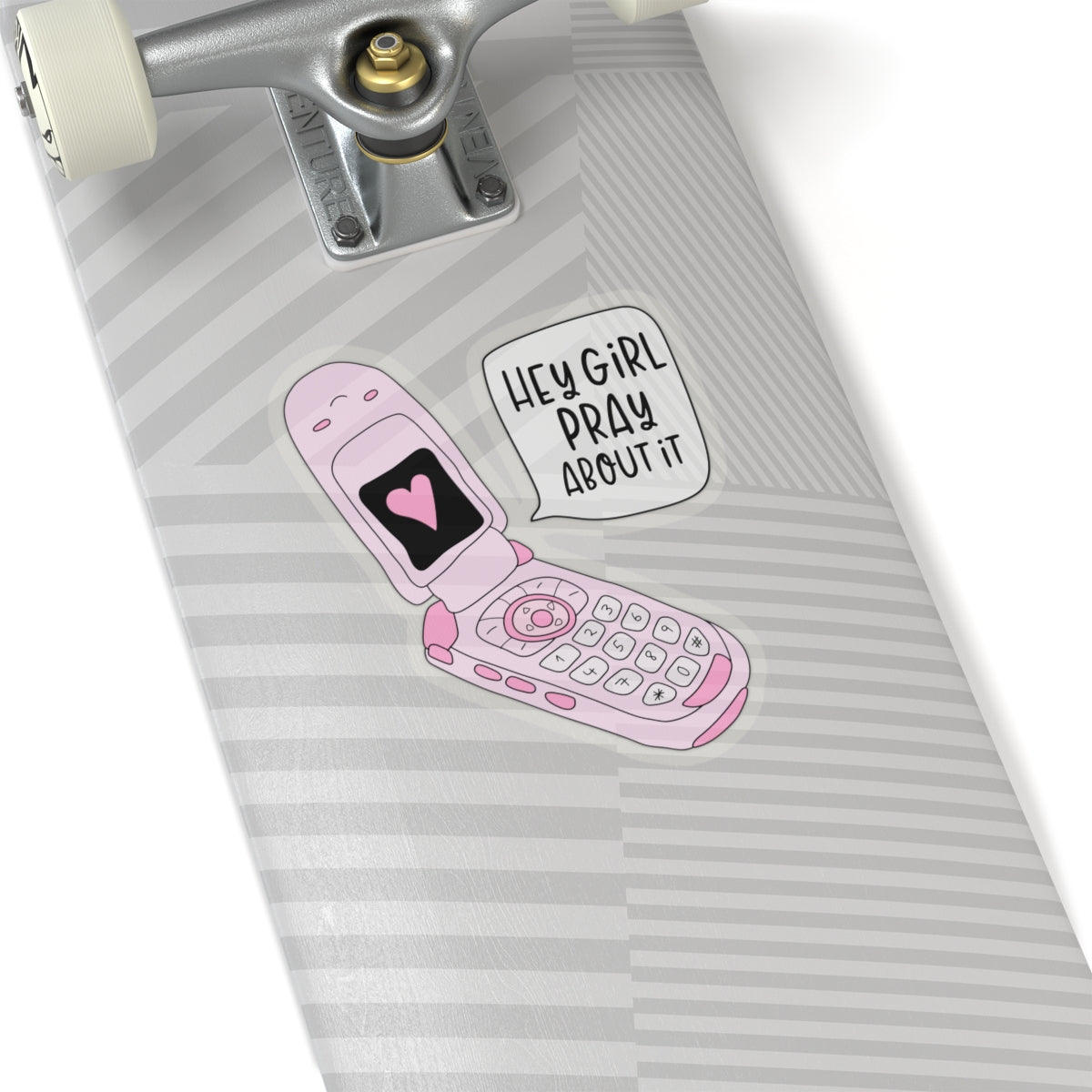 Hey Girl Pray About It Kiss-Cut Stickers