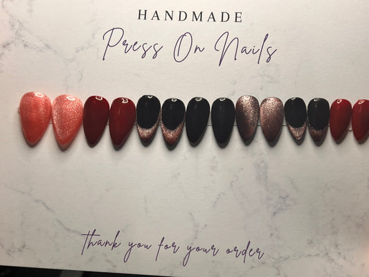 Red & Black Short Almond