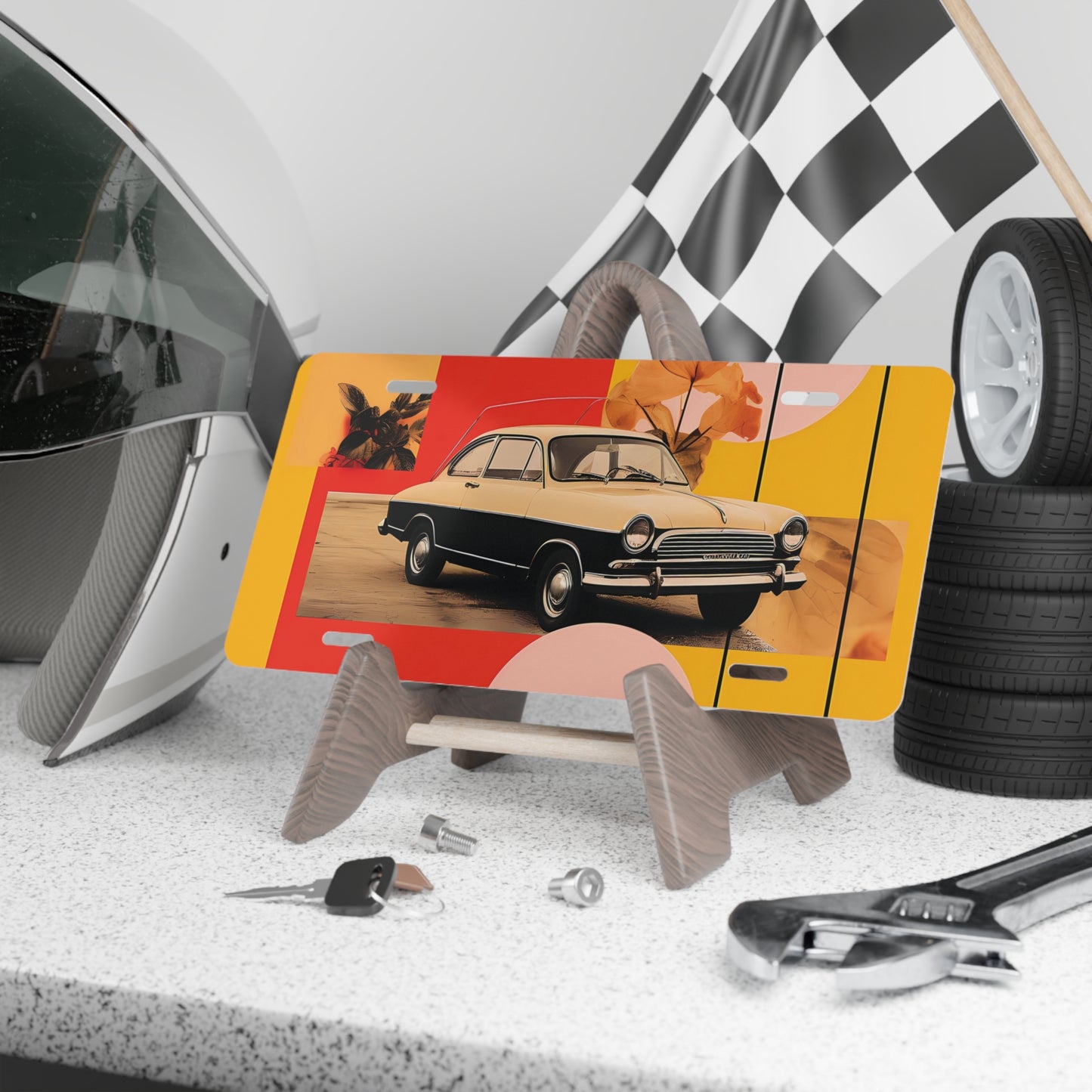 Wanderlust Wheels Vanity Plate