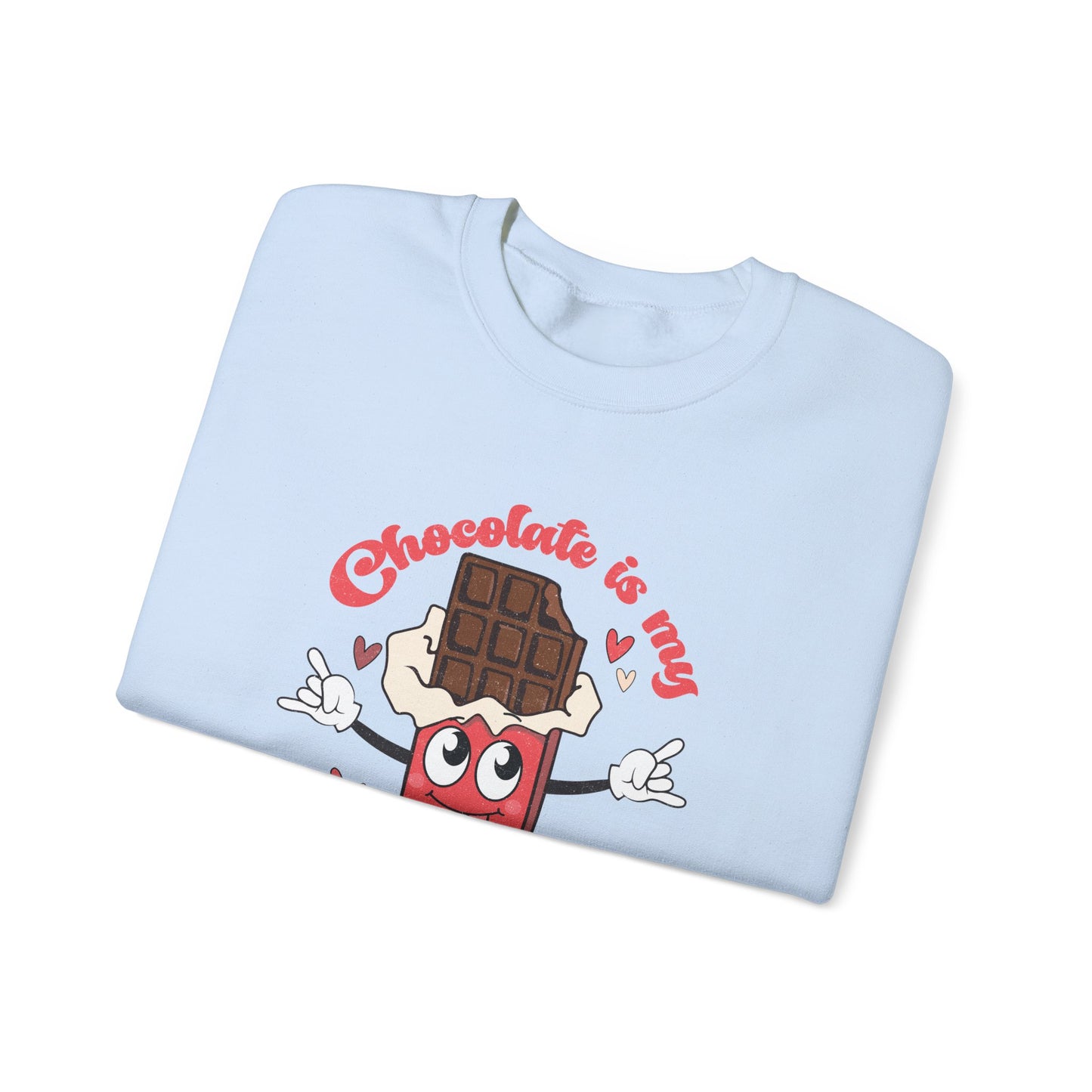Chocolate is My Valentine Unisex Heavy Blend™ Crewneck Sweatshirt