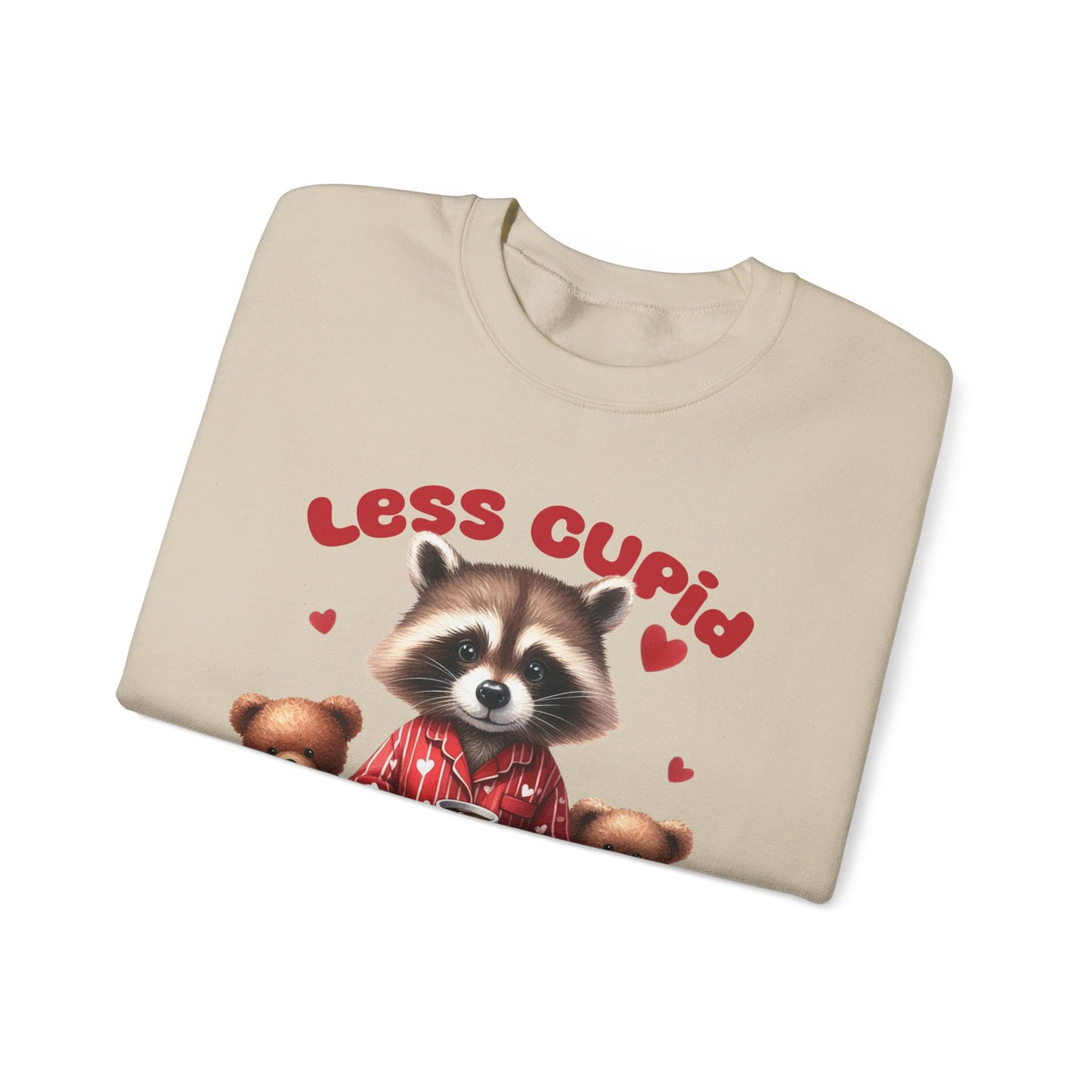 Less Cupid More Stupid Unisex Heavy Blend™ Crewneck Sweatshirt