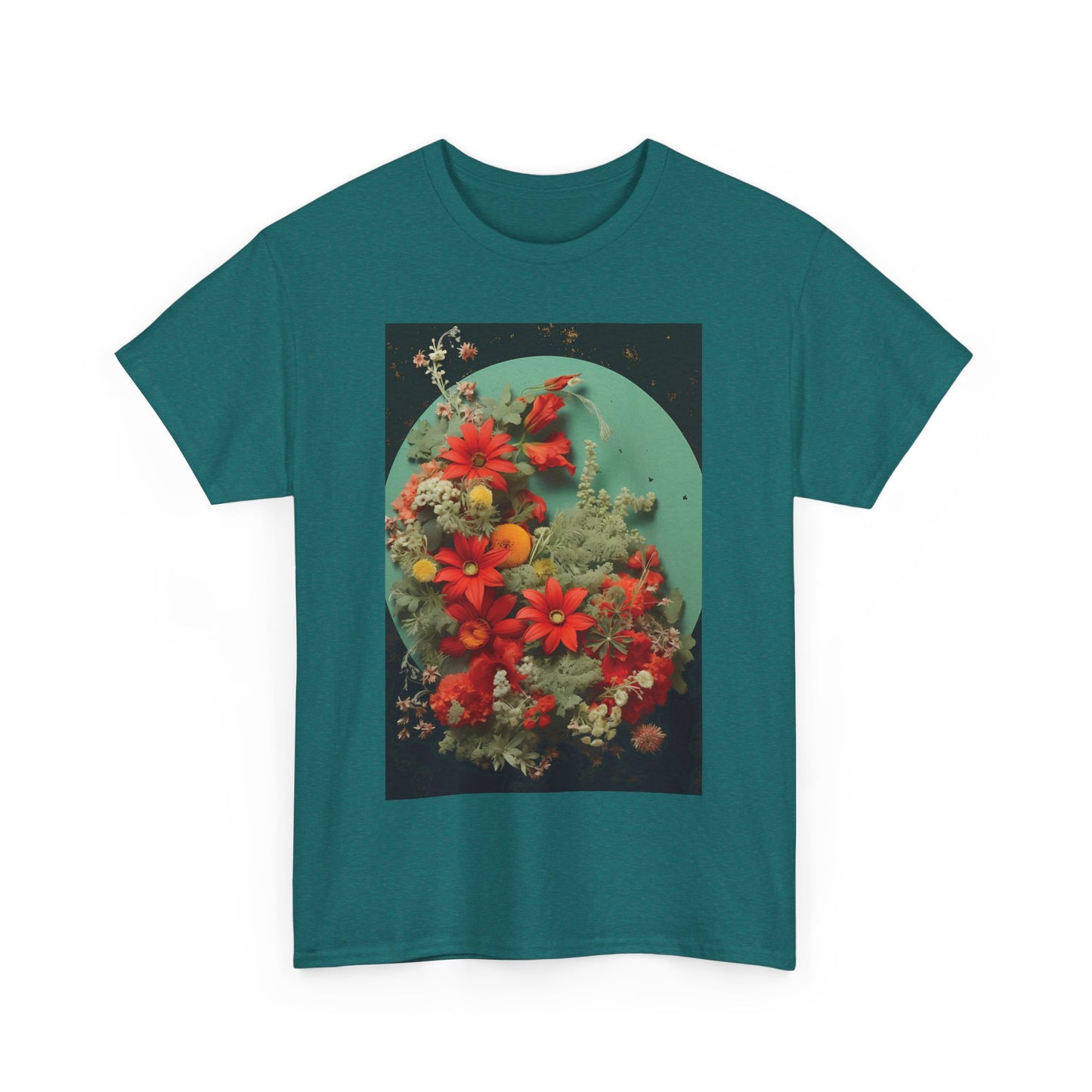 Flower Garden Unisex Heavy Cotton Tee