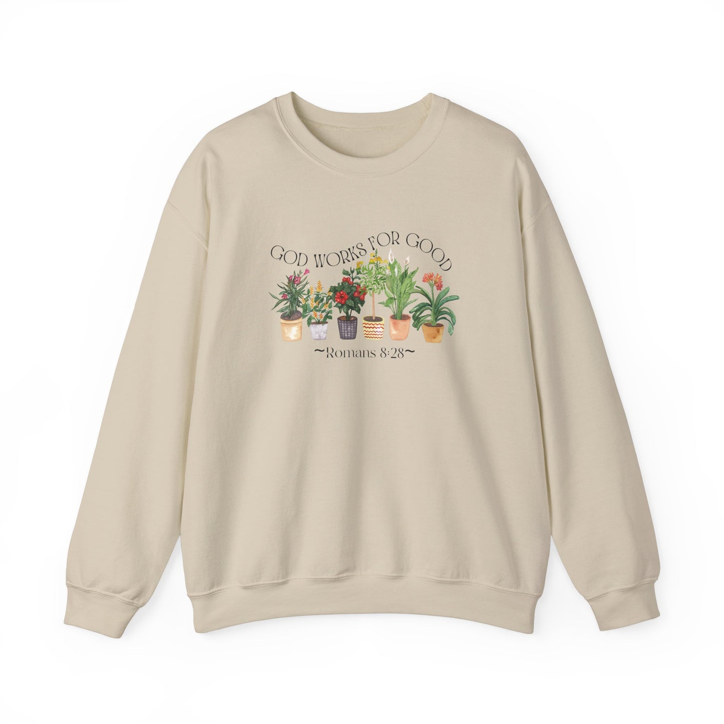 God Works For Good Unisex Heavy Blend™ Crewneck Sweatshirt