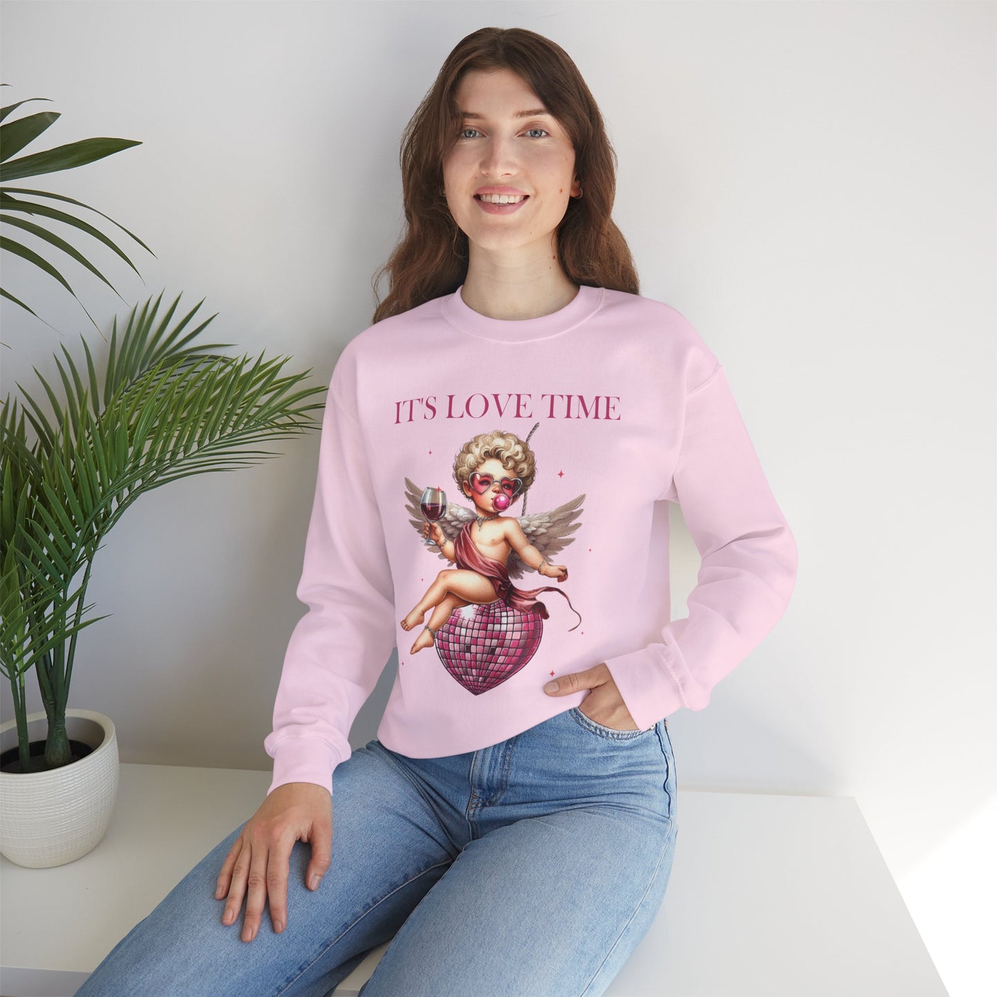 It’s Love Time Unisex Heavy Blend™ Crewneck Sweatshirt