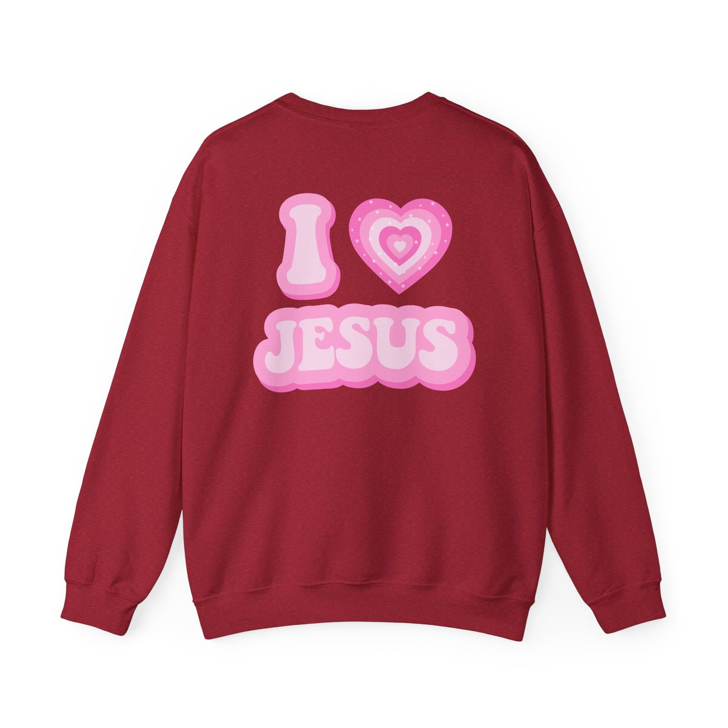 I 💗 Jesus Unisex Heavy Blend™ Crewneck Sweatshirt