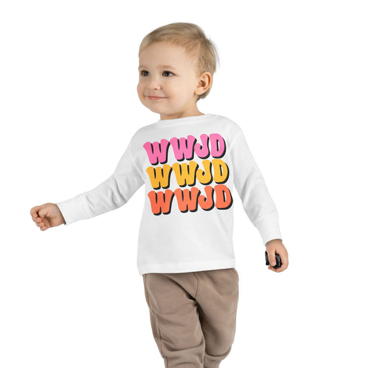 WWJD Toddler Long Sleeve Tee