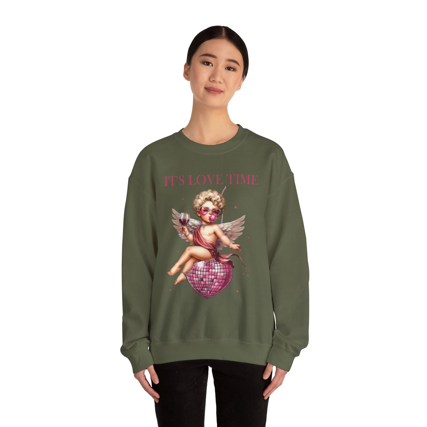 It’s Love Time Unisex Heavy Blend™ Crewneck Sweatshirt