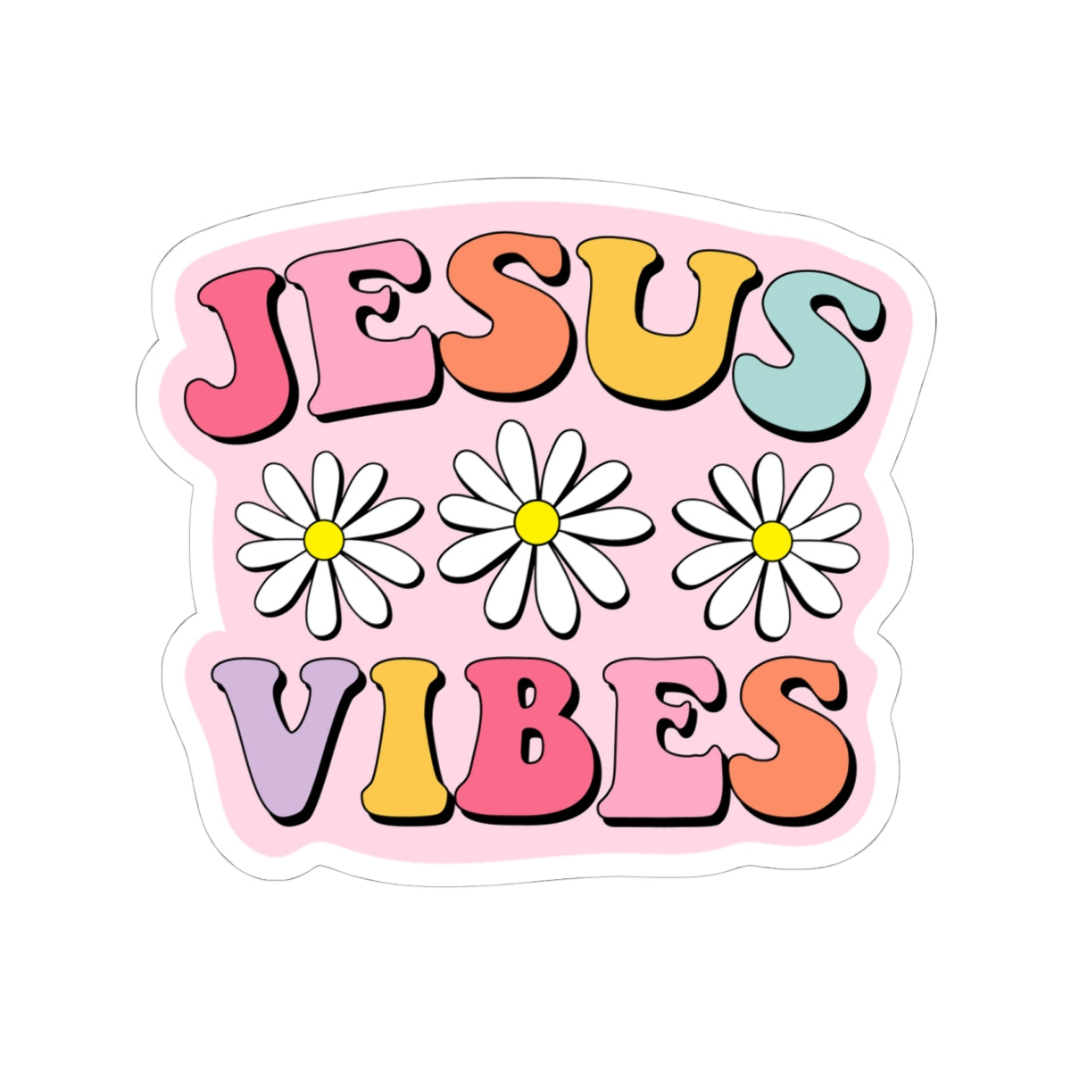 Jesus Vibes Kiss-Cut Stickers