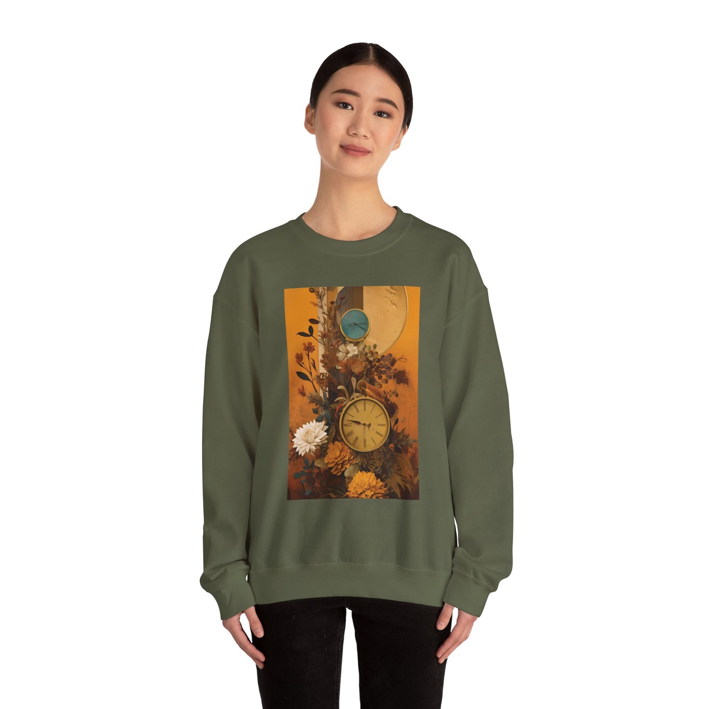 People, Time & Style: A Retro Journey Unisex Heavy Blend™ Crewneck Sweatshirt