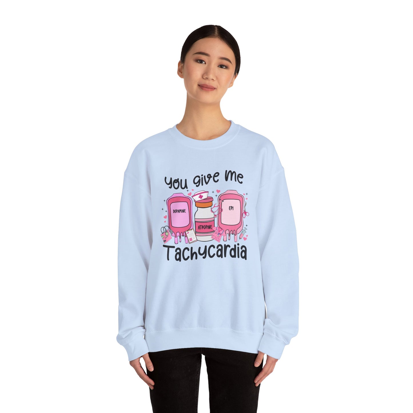 You Give Me Tachycardia Unisex Heavy Blend™ Crewneck Sweatshirt