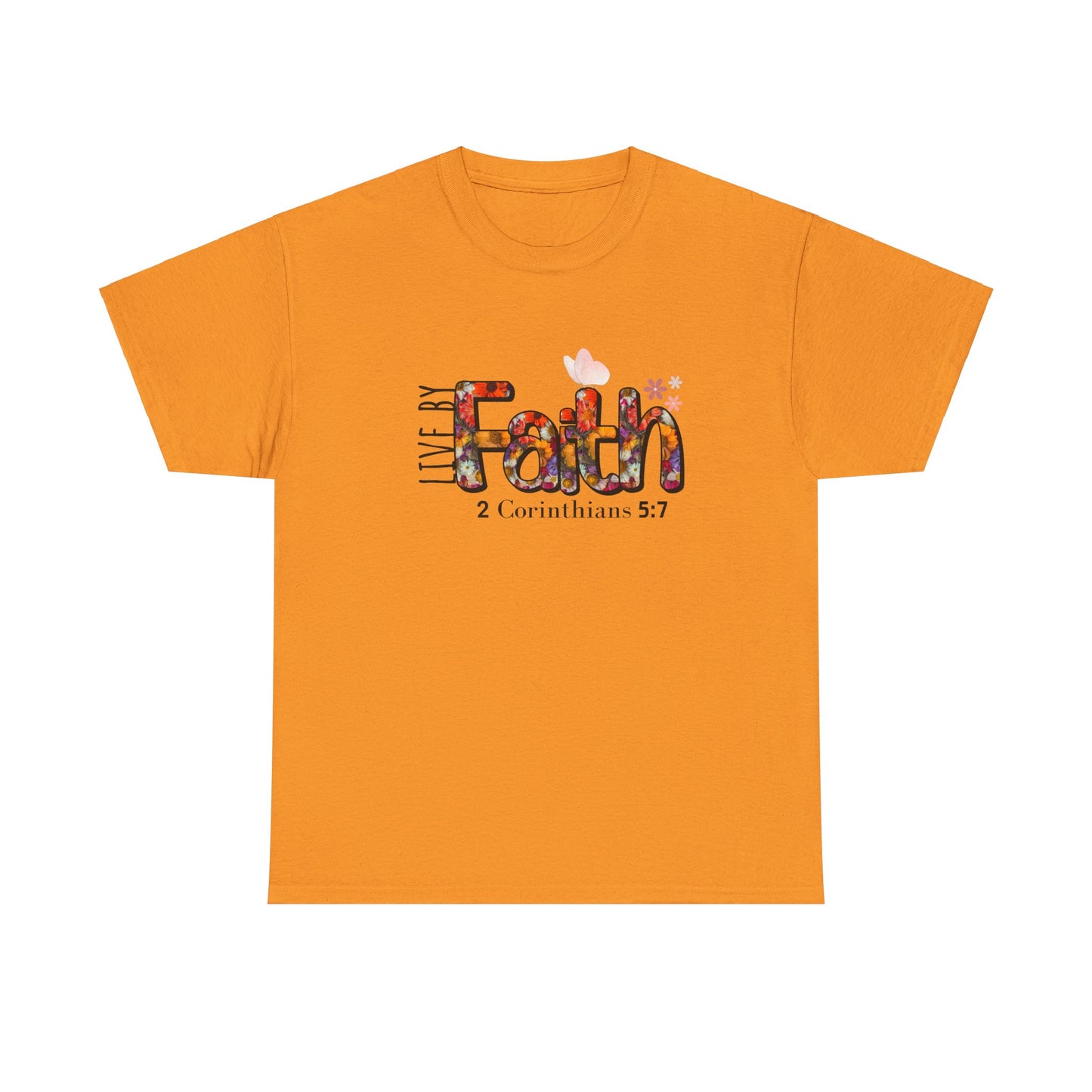 Live By Faith Unisex Heavy Cotton Tee