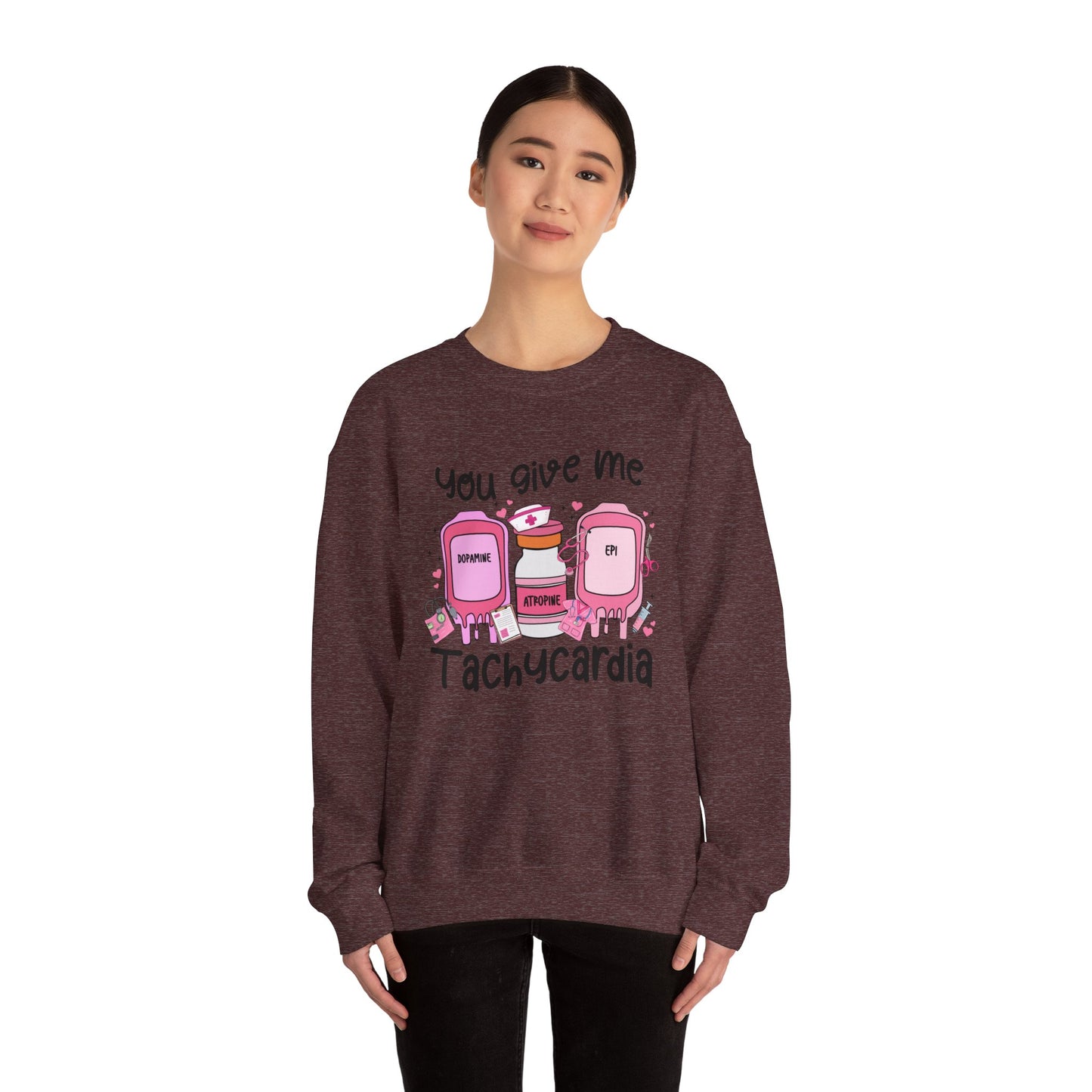 You Give Me Tachycardia Unisex Heavy Blend™ Crewneck Sweatshirt