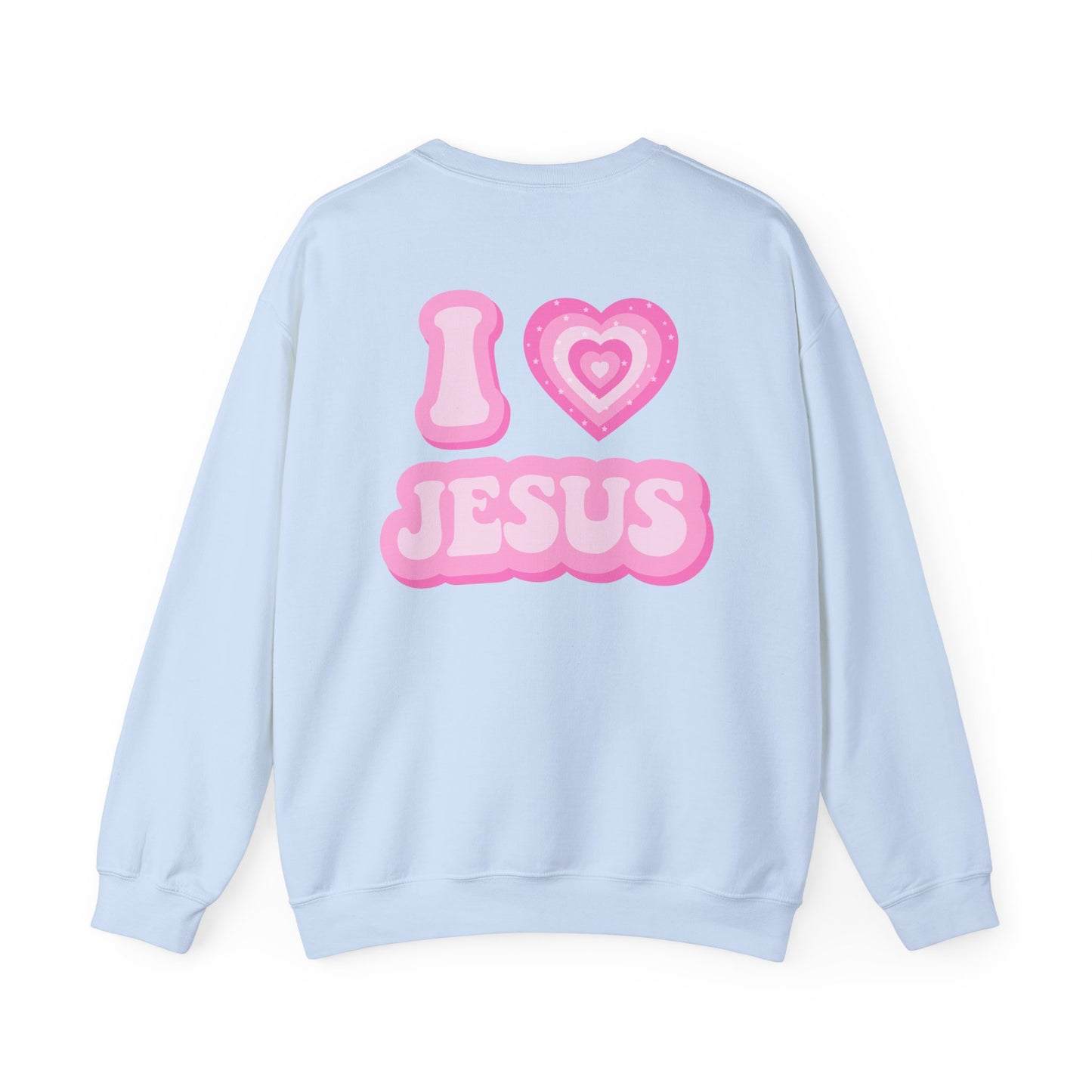 I 💗 Jesus Unisex Heavy Blend™ Crewneck Sweatshirt