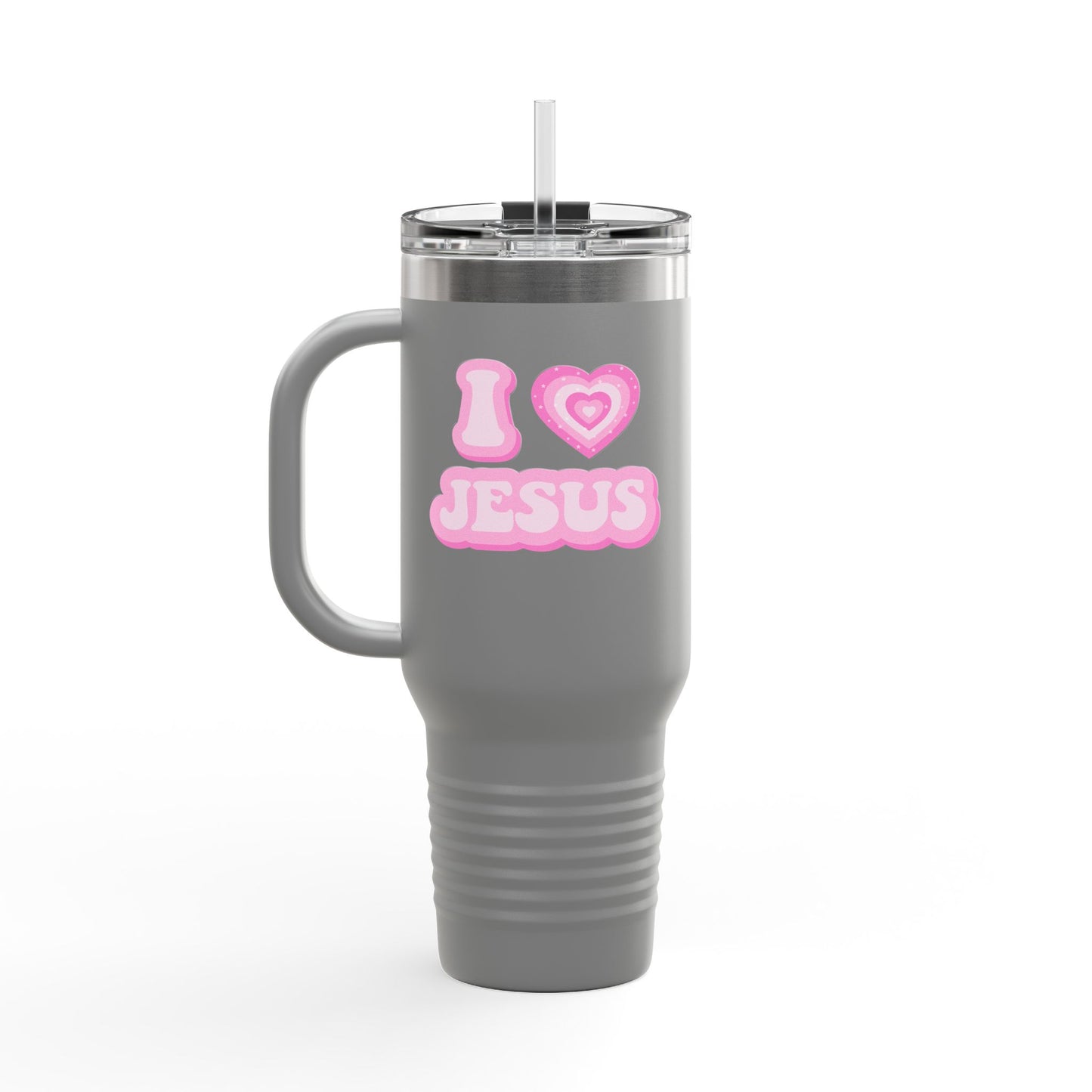 I 💗 Jesus Insulated Travel Mug, 40oz