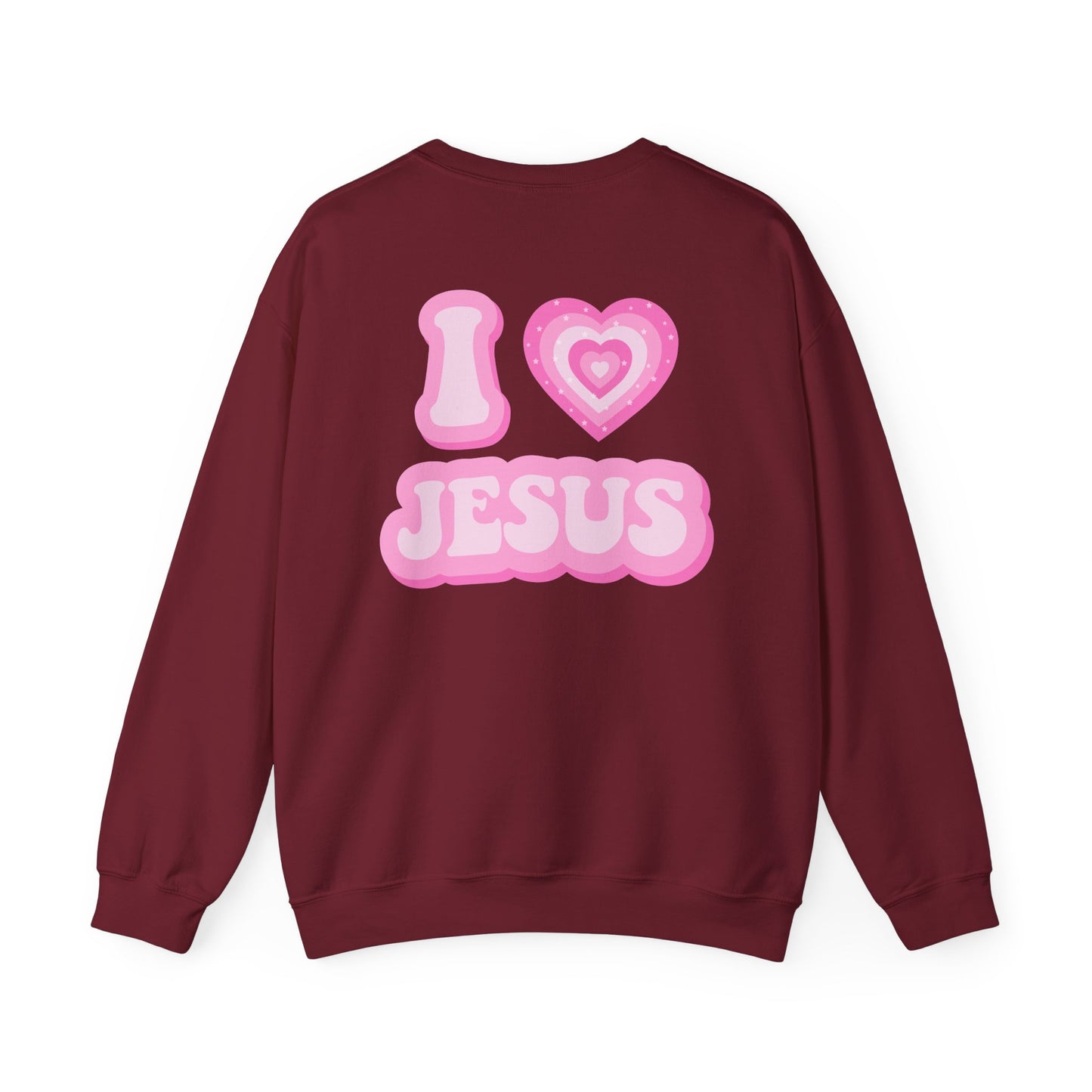 I 💗 Jesus Unisex Heavy Blend™ Crewneck Sweatshirt