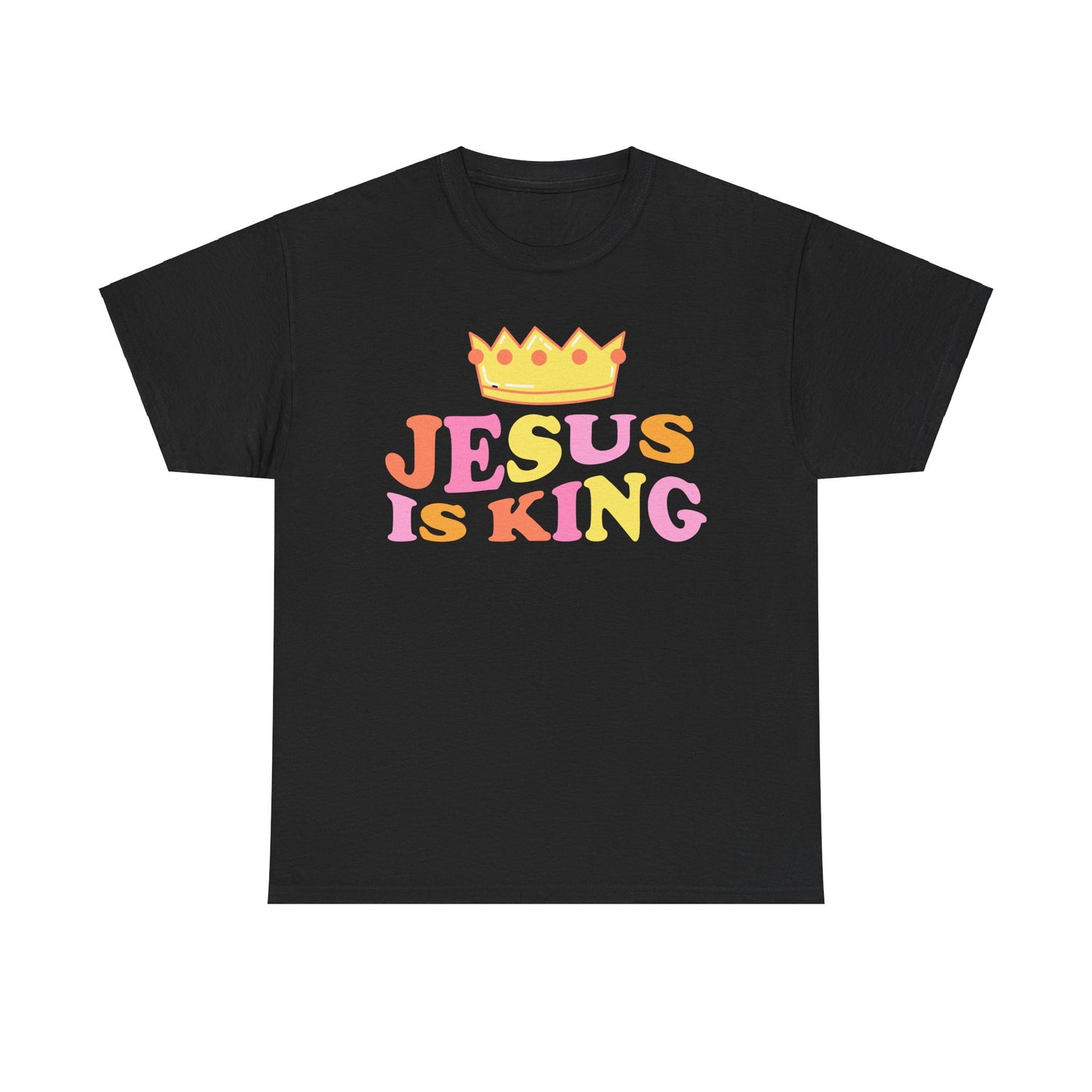 Jesus Is King Unisex Heavy Cotton Tee