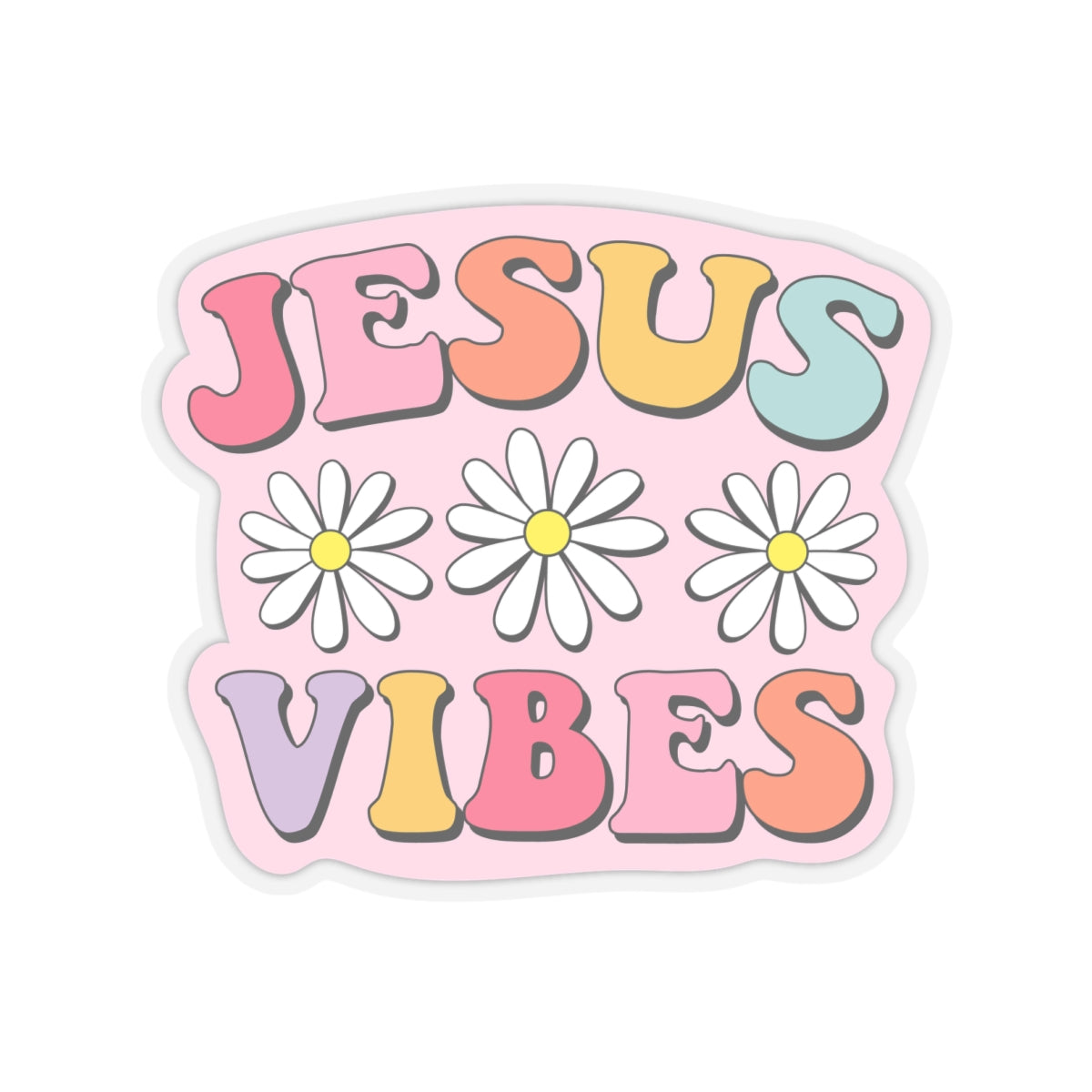 Jesus Vibes Kiss-Cut Stickers