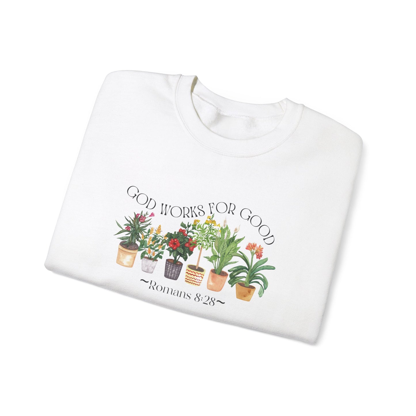 God Works For Good Unisex Heavy Blend™ Crewneck Sweatshirt