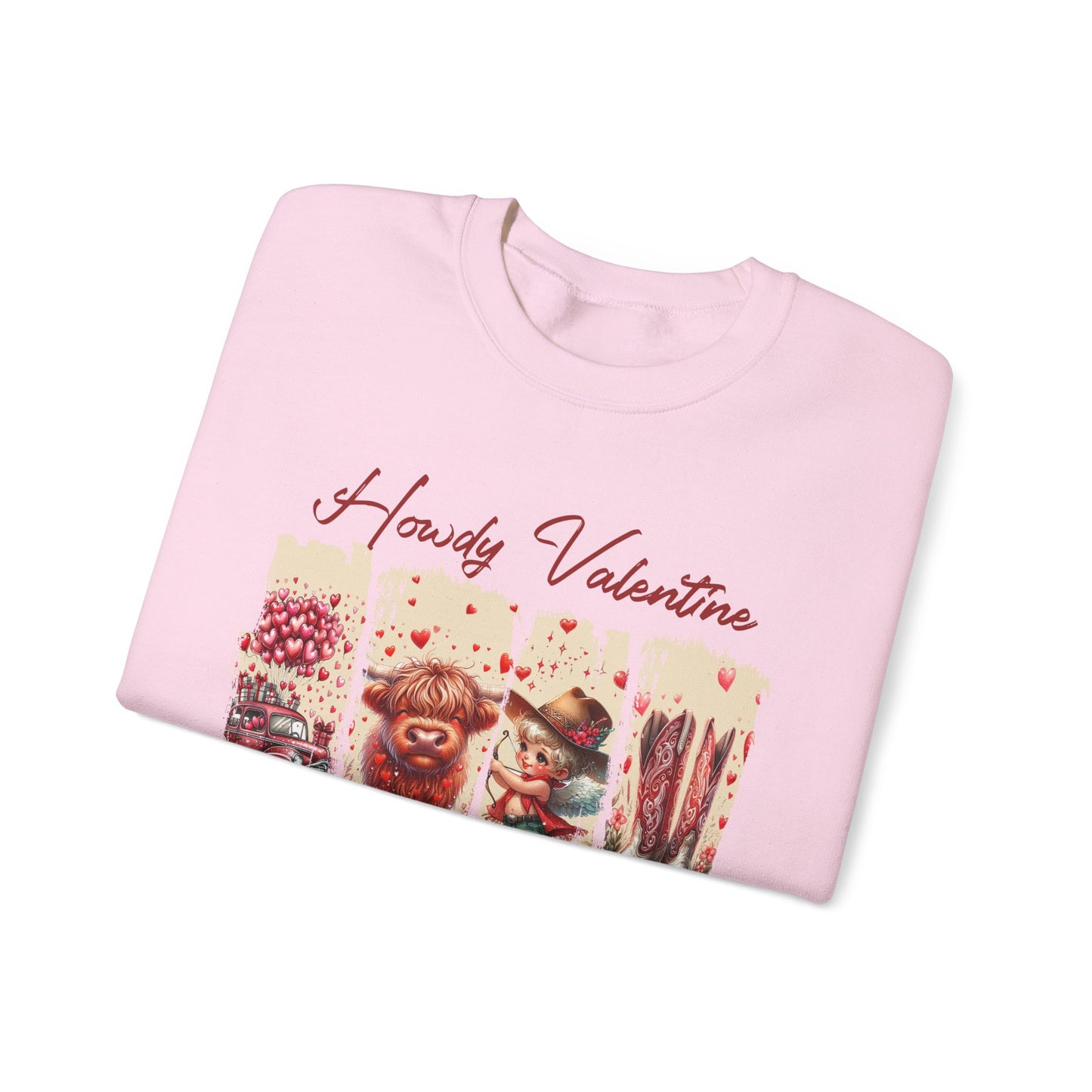 HOWDY Valentine Unisex Heavy Blend™ Crewneck Sweatshirt