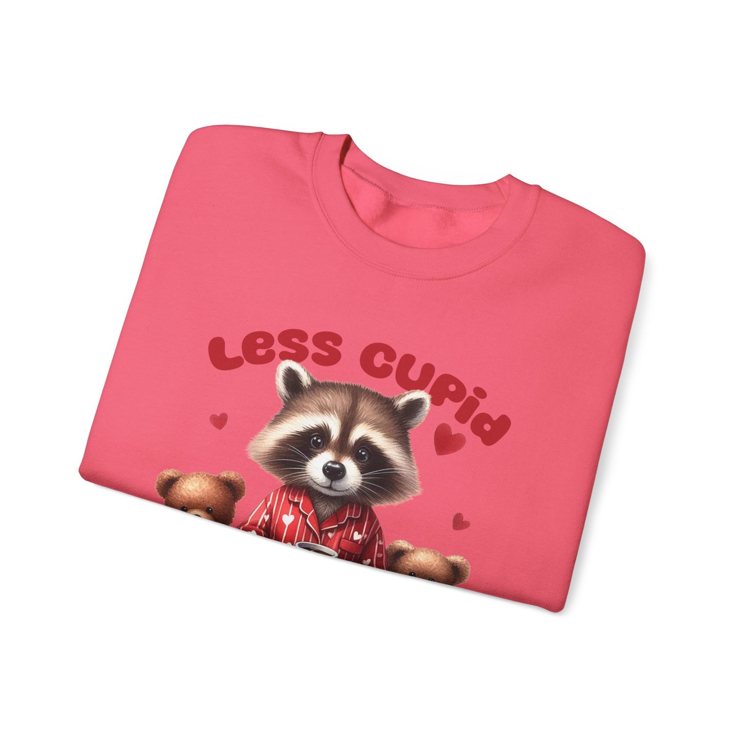 Less Cupid More Stupid Unisex Heavy Blend™ Crewneck Sweatshirt