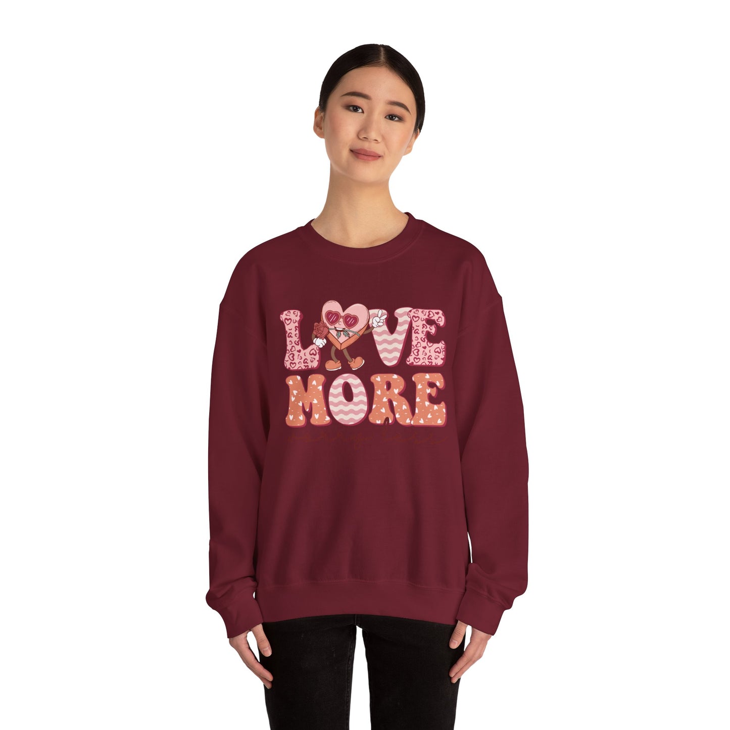 Love More Unisex Heavy Blend™ Crewneck Sweatshirt