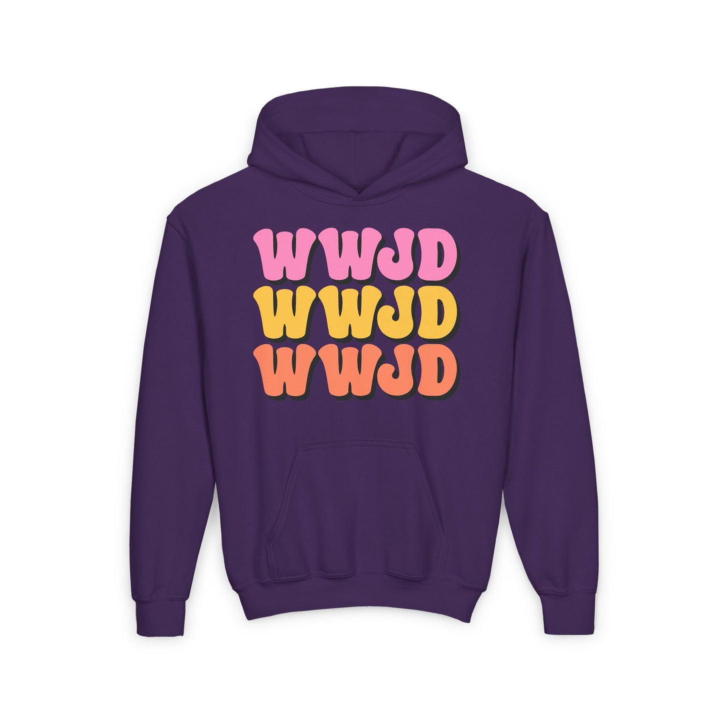 WWJD Youth Heavy Blend Hooded Sweatshirt