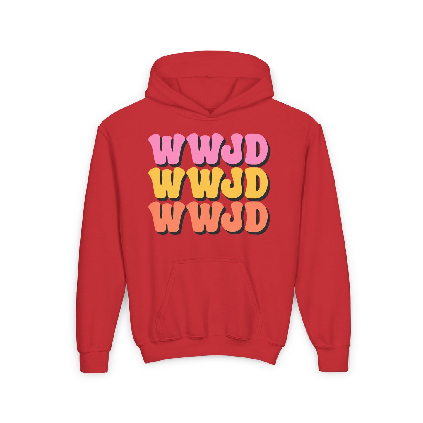 WWJD Youth Heavy Blend Hooded Sweatshirt