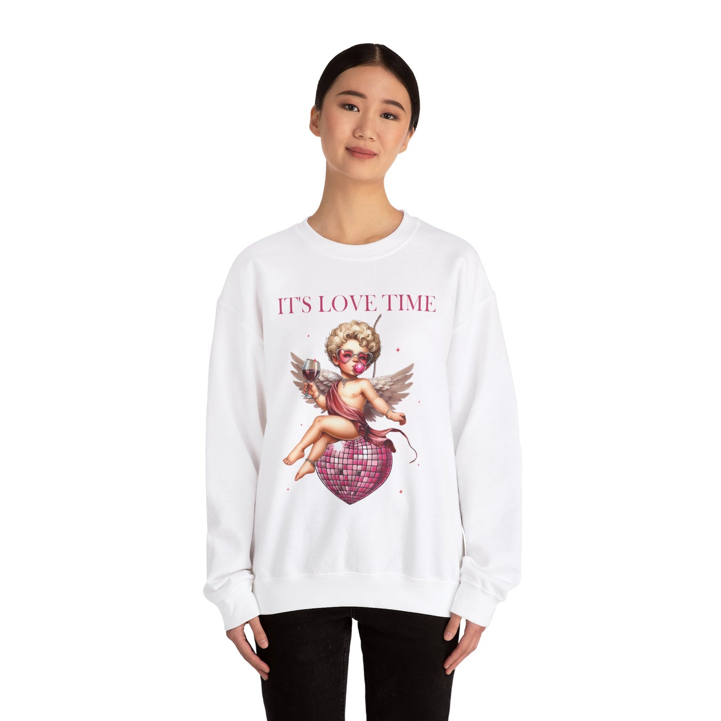 It’s Love Time Unisex Heavy Blend™ Crewneck Sweatshirt